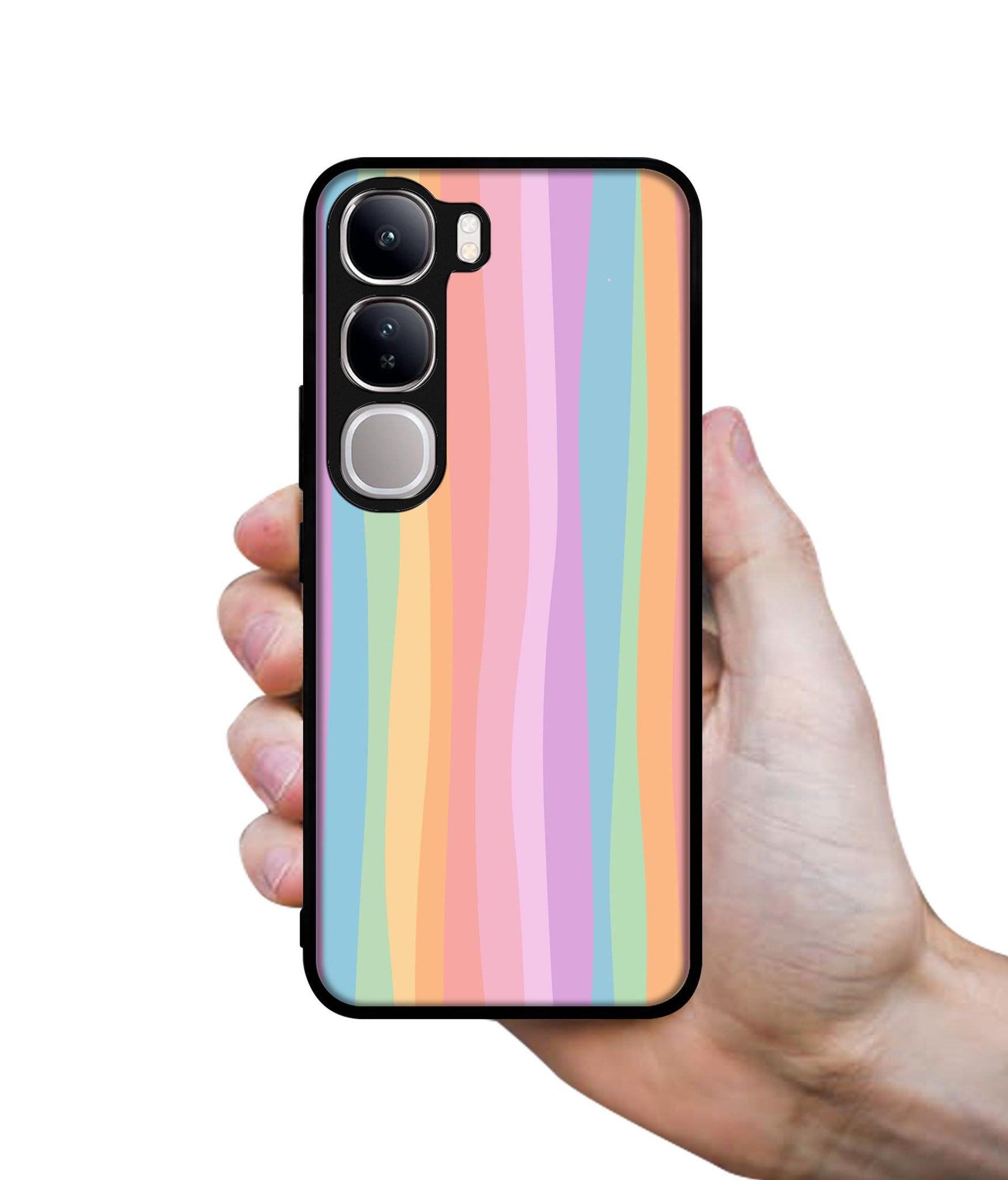 Cool Rainbow Design Designer 2D Printed Back Case Cover for Vivo Y300 5G / V40 Lite 5G