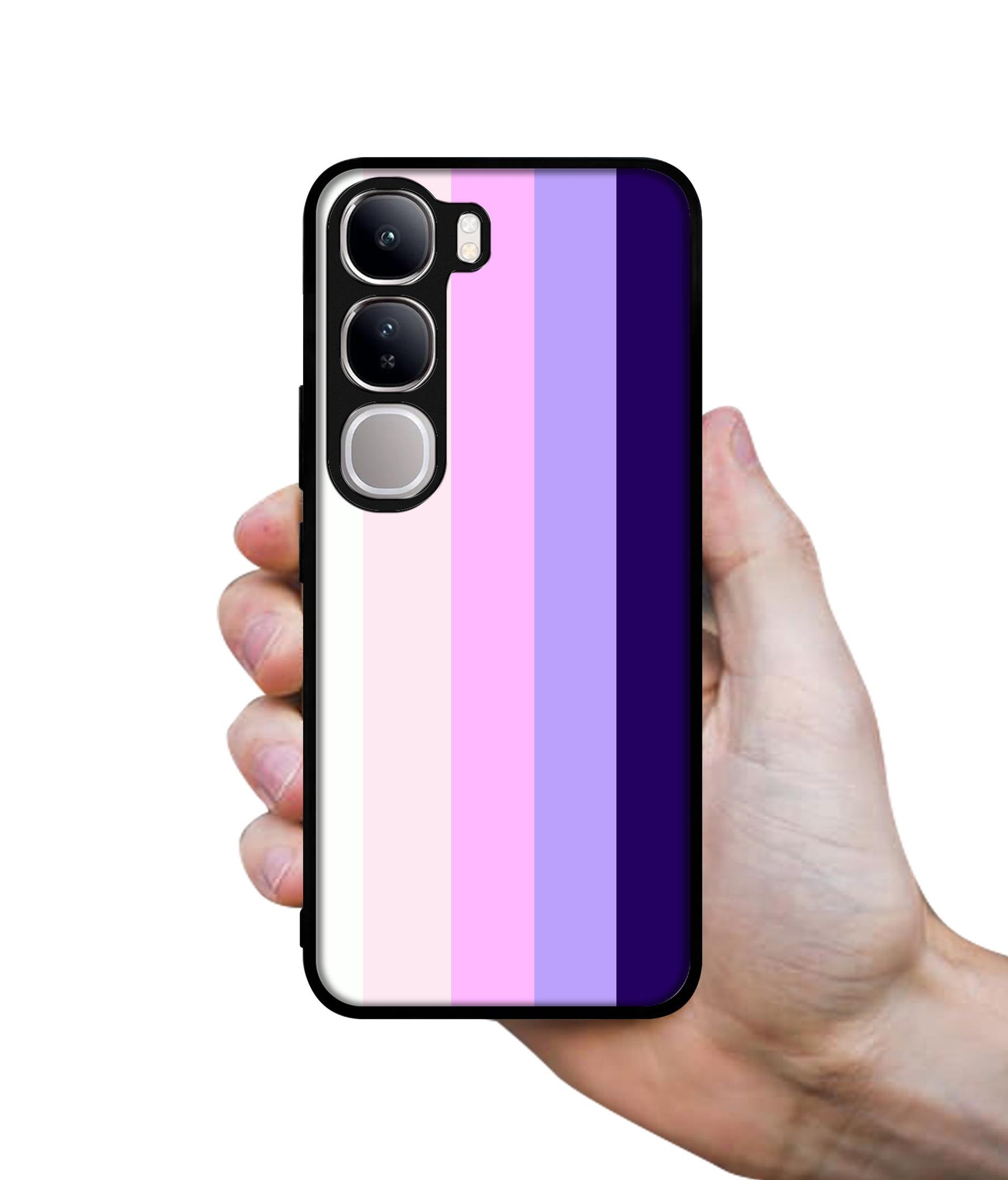 Pink and Purple Lines Design Designer 2D Printed Back Case Cover for Vivo Y300 5G / V40 Lite 5G