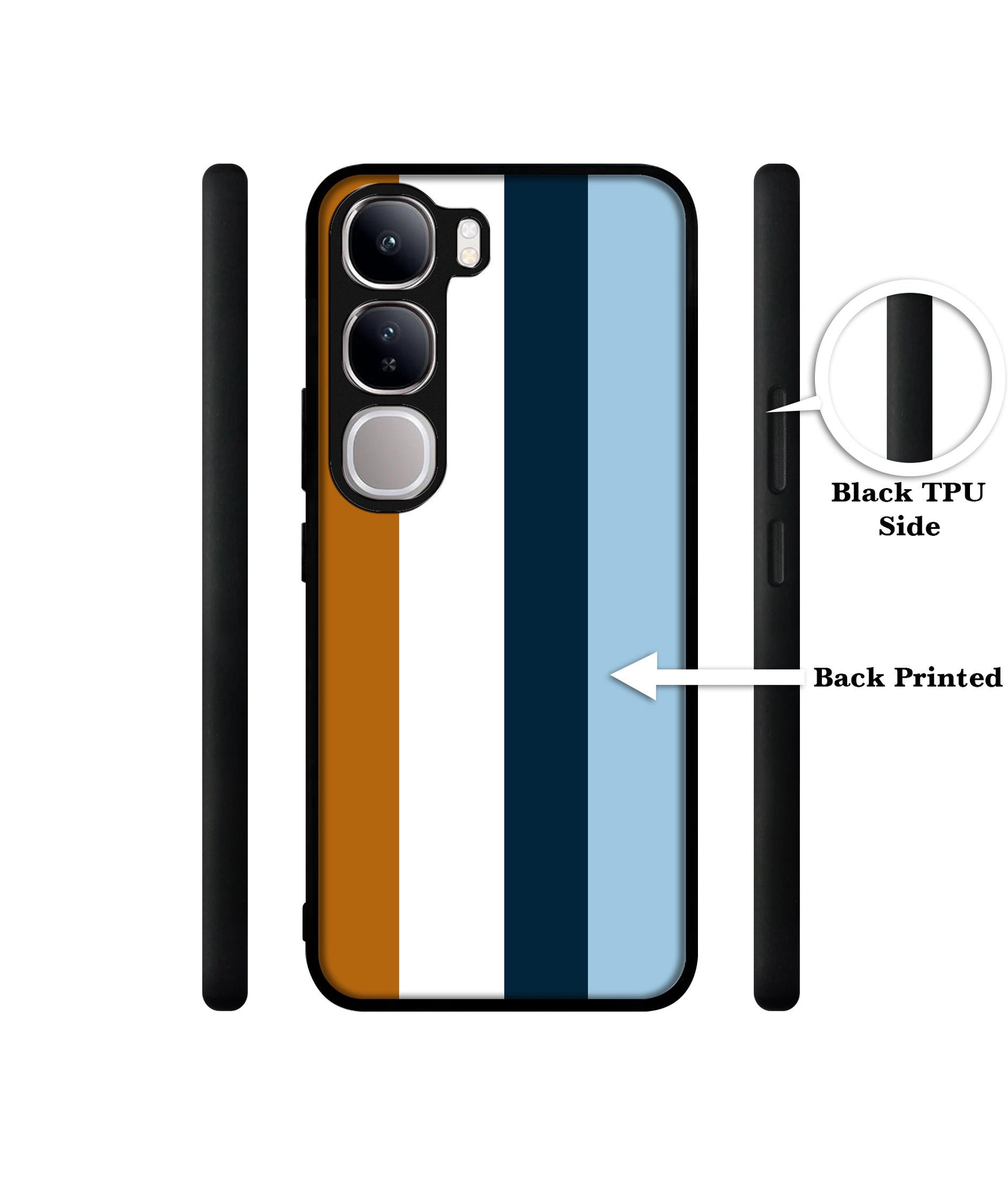 Color Stripes Design Designer 2D Printed Back Case Cover for Vivo Y300 5G / V40 Lite 5G