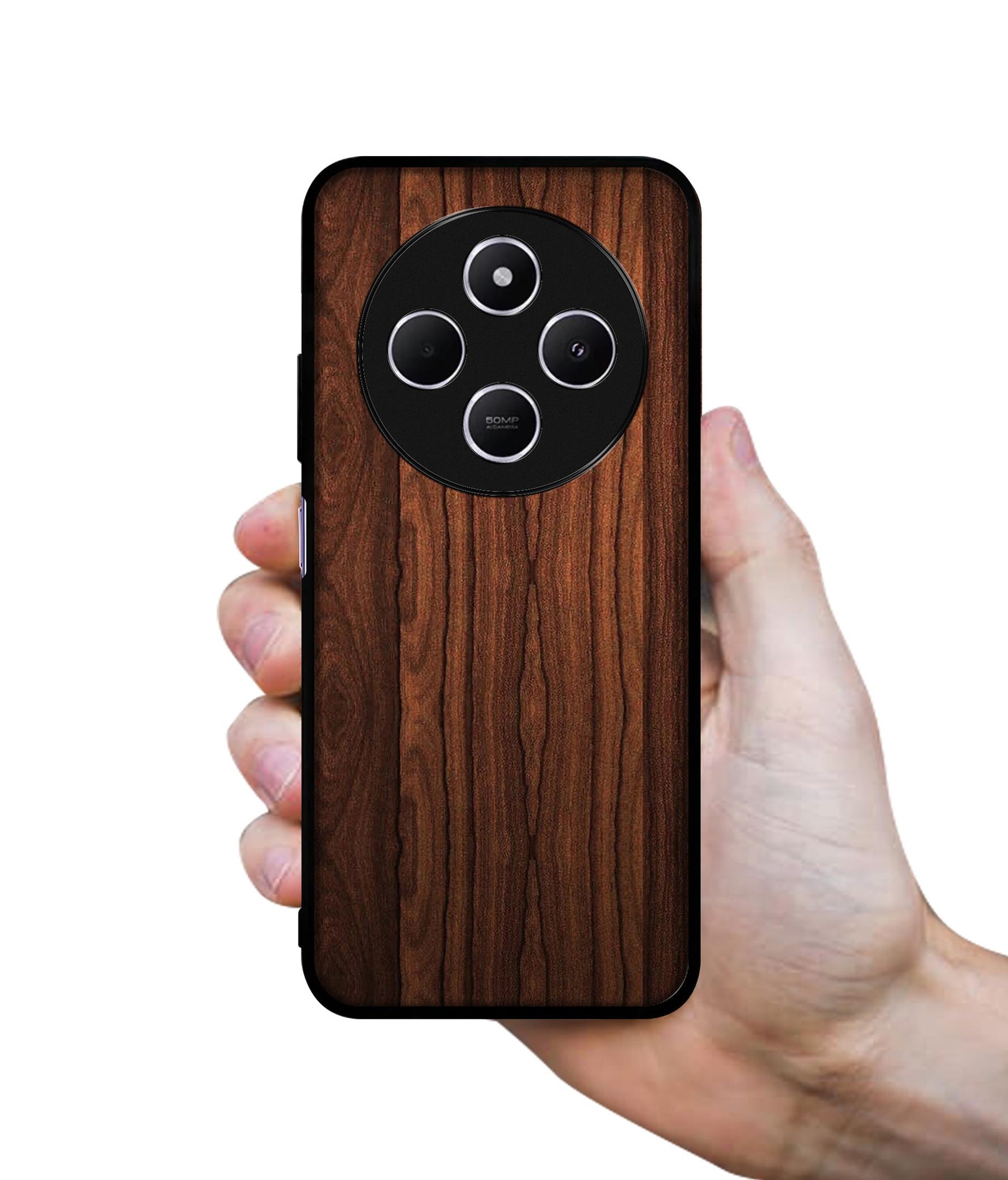 Brown Wooden Texture Design Designer 2D Printed Back Case Cover for Mi Redmi A4 5G / 14C 5G / 14R 5G / Poco C75 5G