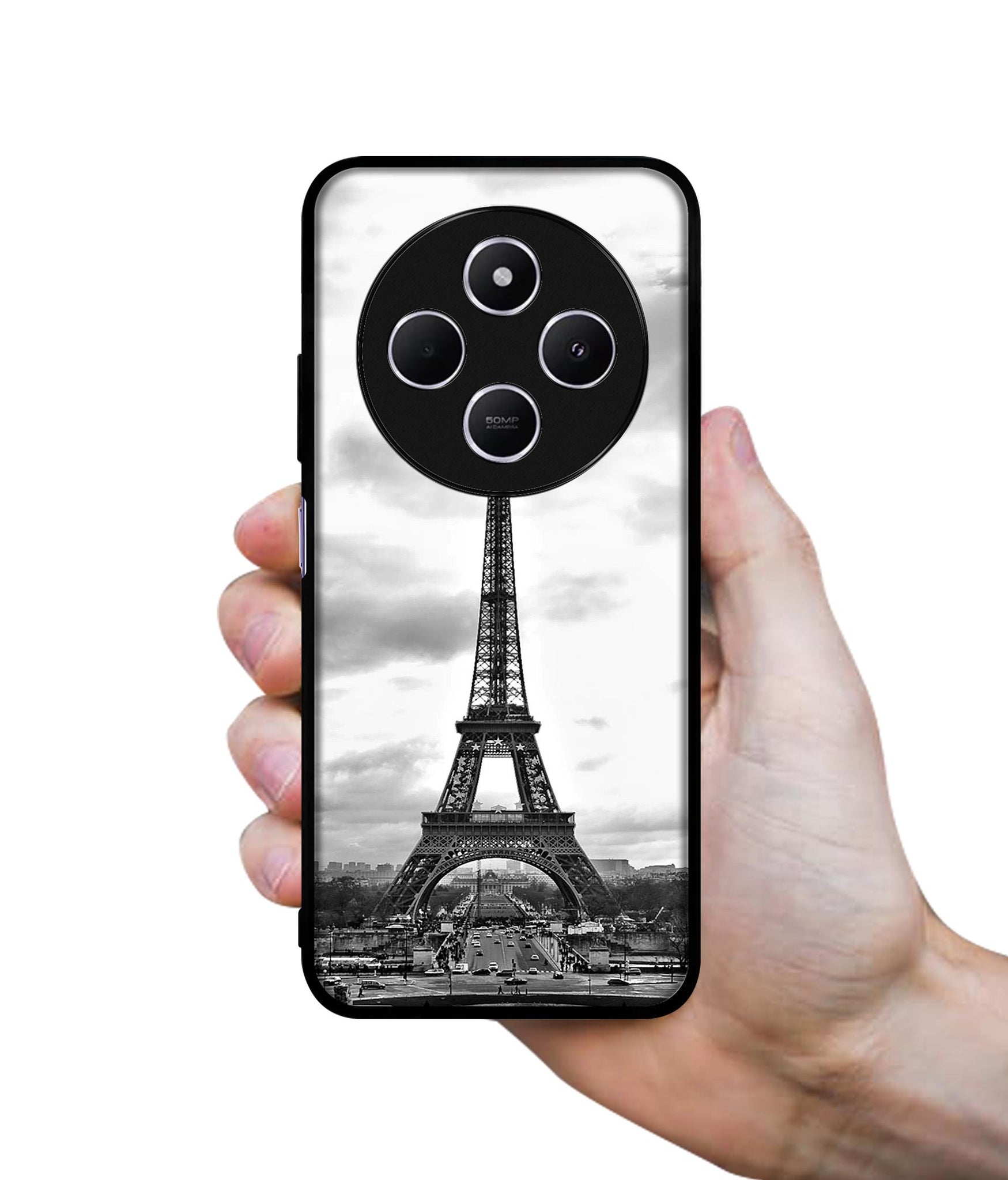 Eiffel Tower Design Designer 2D Printed Back Case Cover for Mi Redmi A4 5G / 14C 5G / 14R 5G / Poco C75 5G