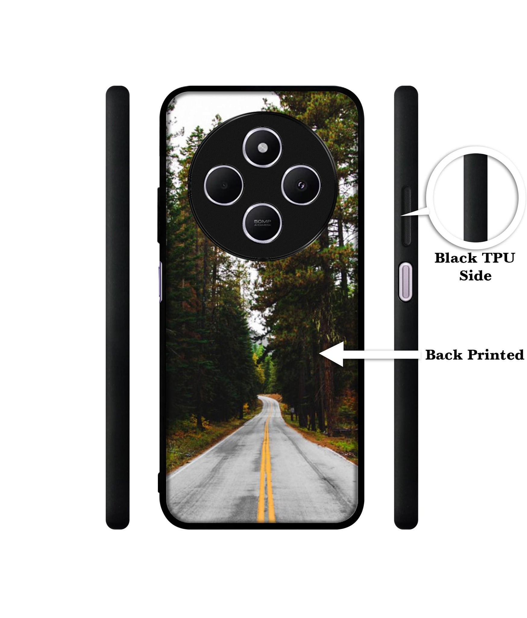 Road Photo Design Designer 2D Printed Back Case Cover for Mi Redmi A4 5G / 14C 5G / 14R 5G / Poco C75 5G