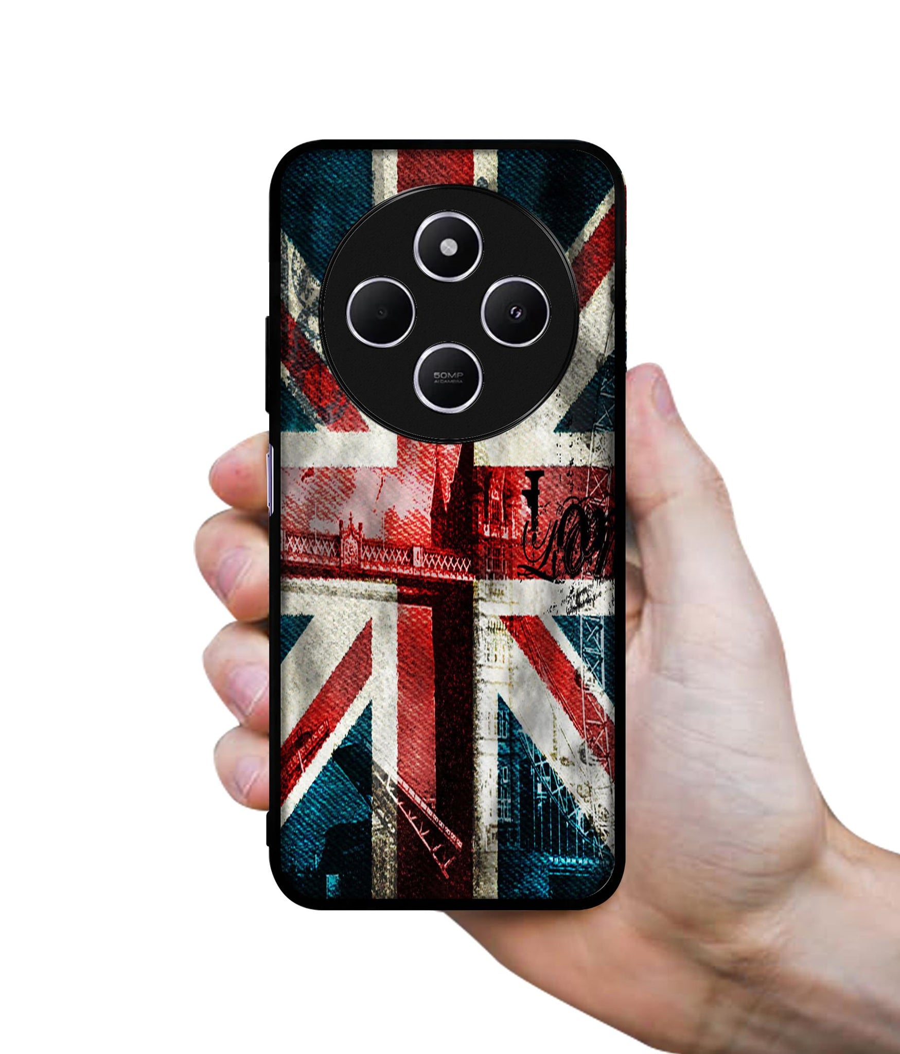 London Flag wallpaper Design Designer 2D Printed Back Case Cover for Mi Redmi A4 5G / 14C 5G / 14R 5G / Poco C75 5G