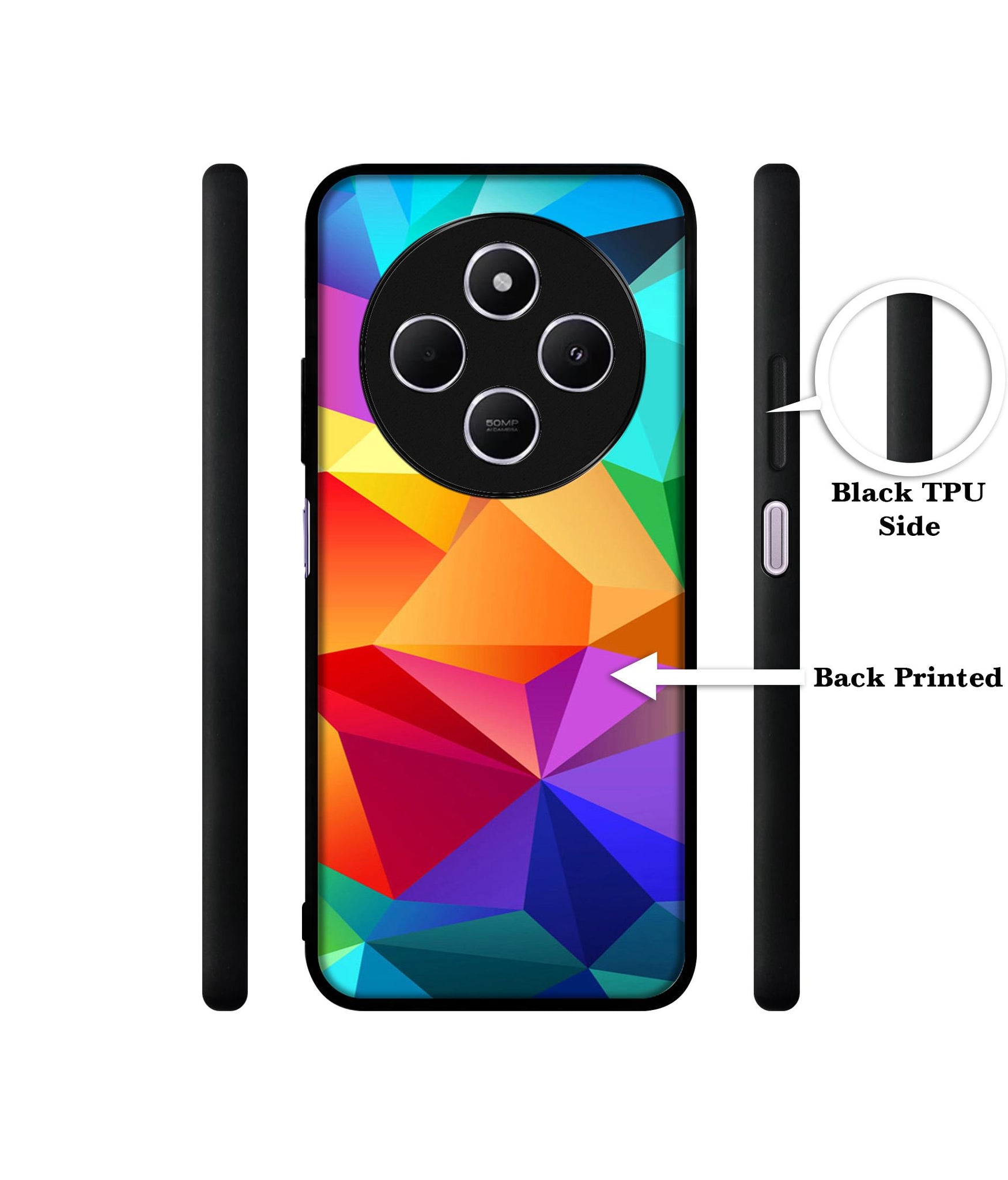 Colorful Pattern Design Designer 2D Printed Back Case Cover for Mi Redmi A4 5G / 14C 5G / 14R 5G / Poco C75 5G