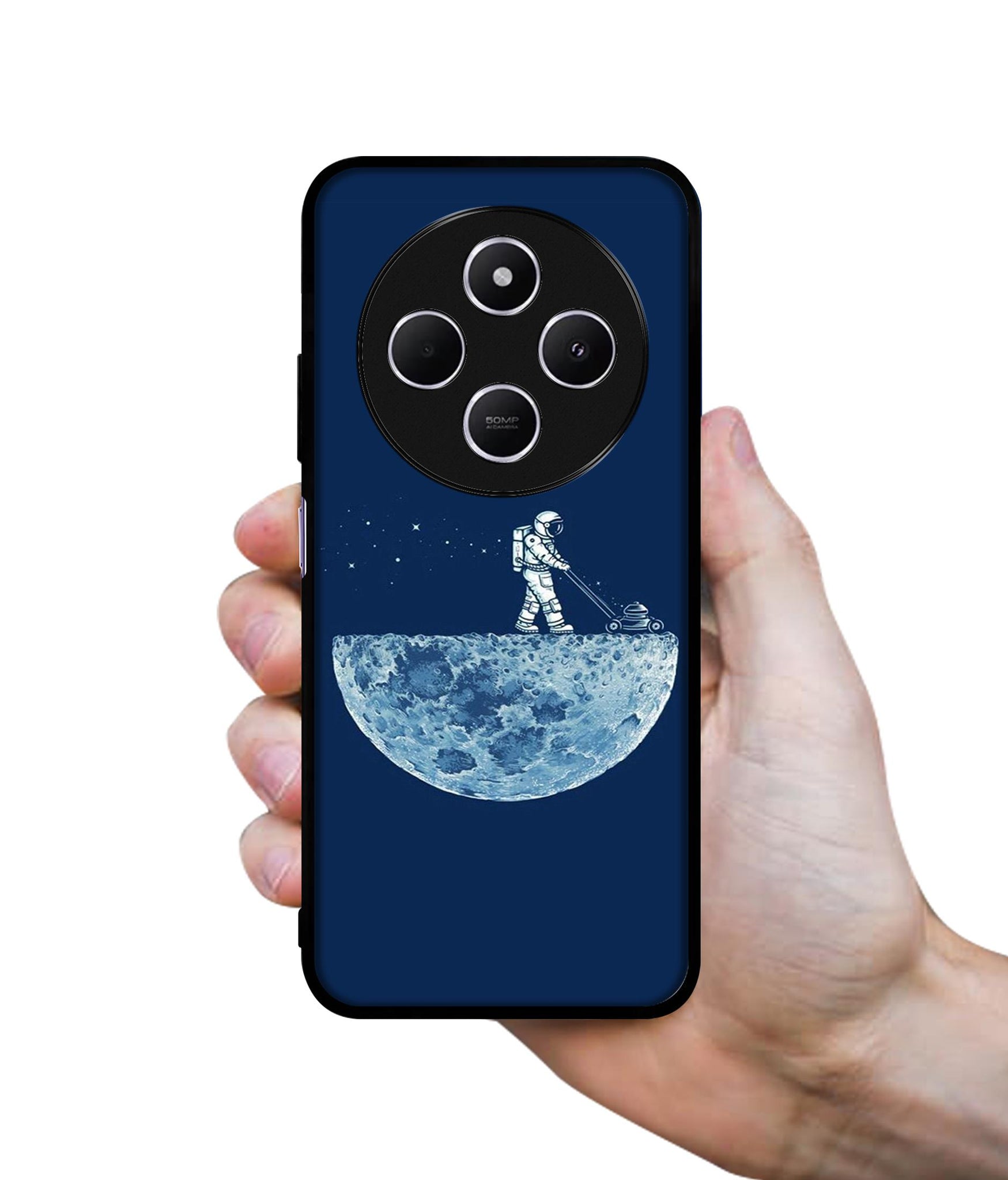 Moon Walk Design Designer 2D Printed Back Case Cover for Mi Redmi A4 5G / 14C 5G / 14R 5G / Poco C75 5G