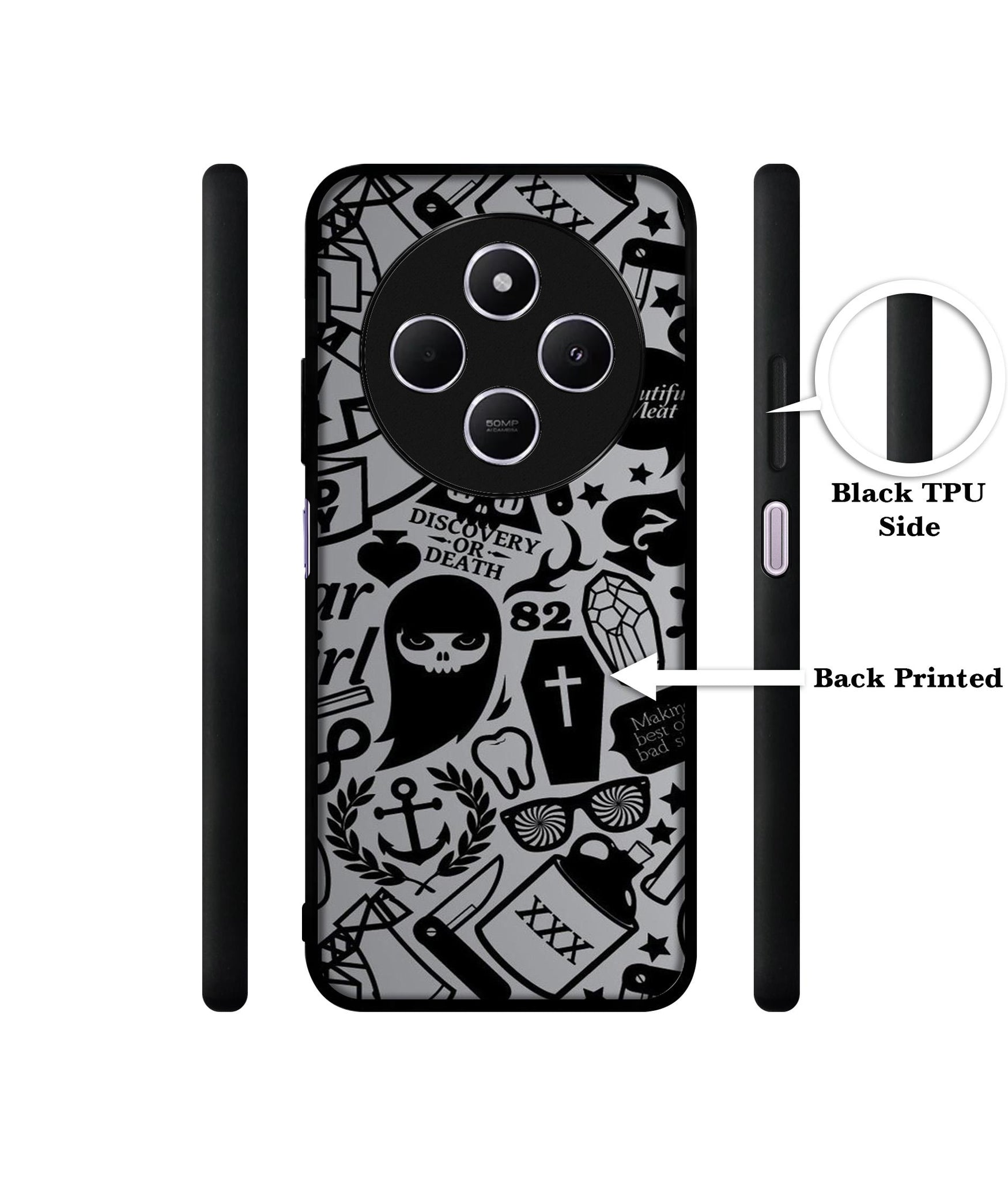 Discover Or Death Design Designer 2D Printed Back Case Cover for Mi Redmi A4 5G / 14C 5G / 14R 5G / Poco C75 5G
