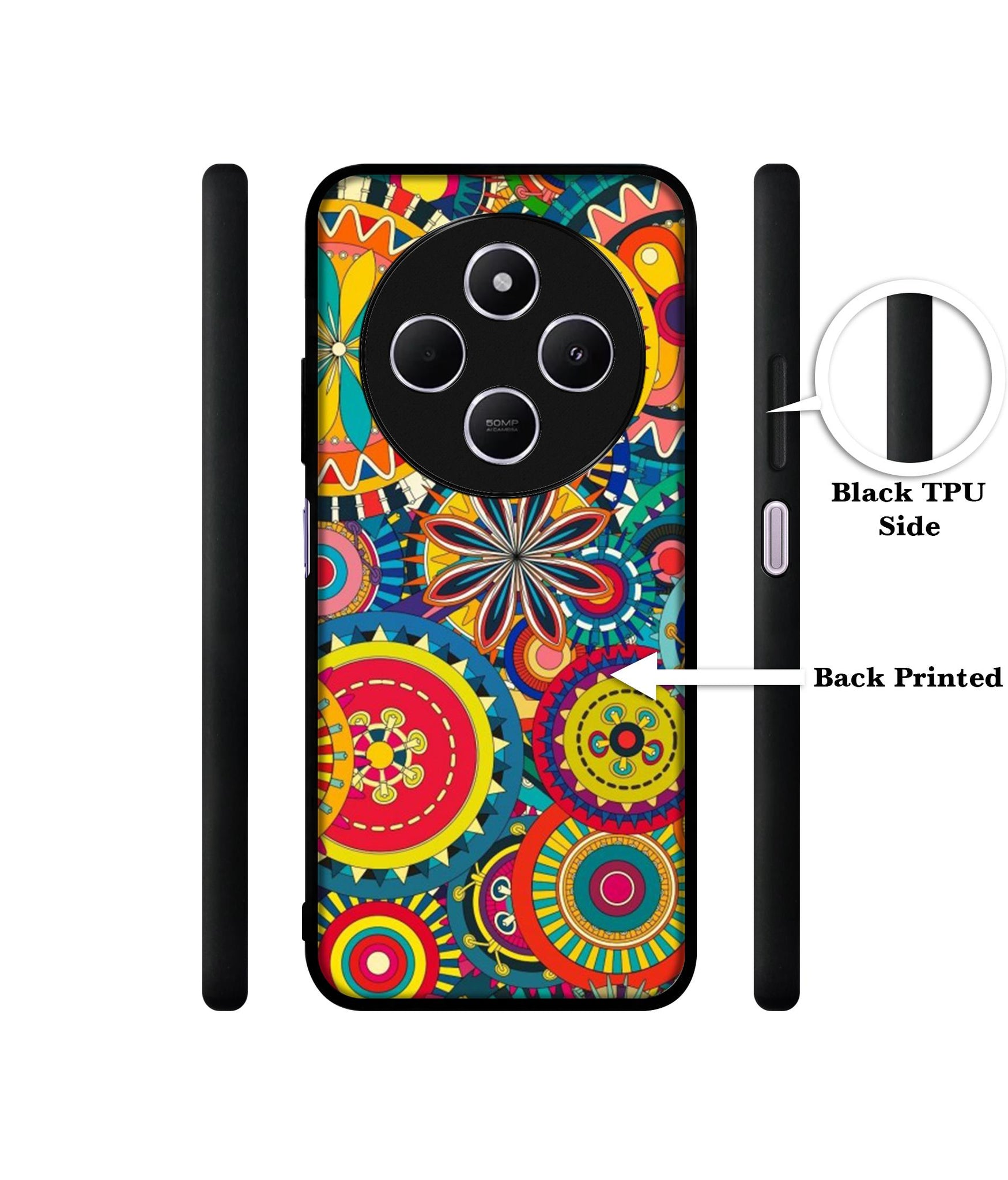 Ring Pattern Print Design Designer 2D Printed Back Case Cover for Mi Redmi A4 5G / 14C 5G / 14R 5G / Poco C75 5G