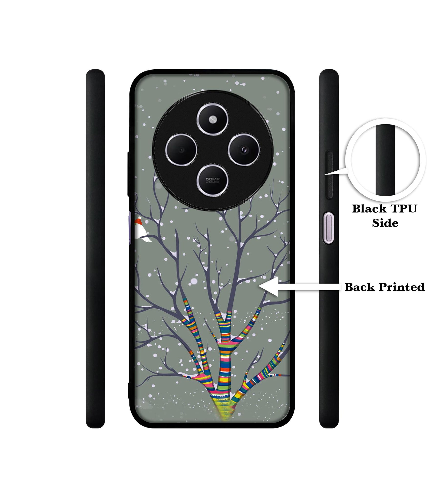 Winter Pattern Print Design Designer 2D Printed Back Case Cover for Mi Redmi A4 5G / 14C 5G / 14R 5G / Poco C75 5G