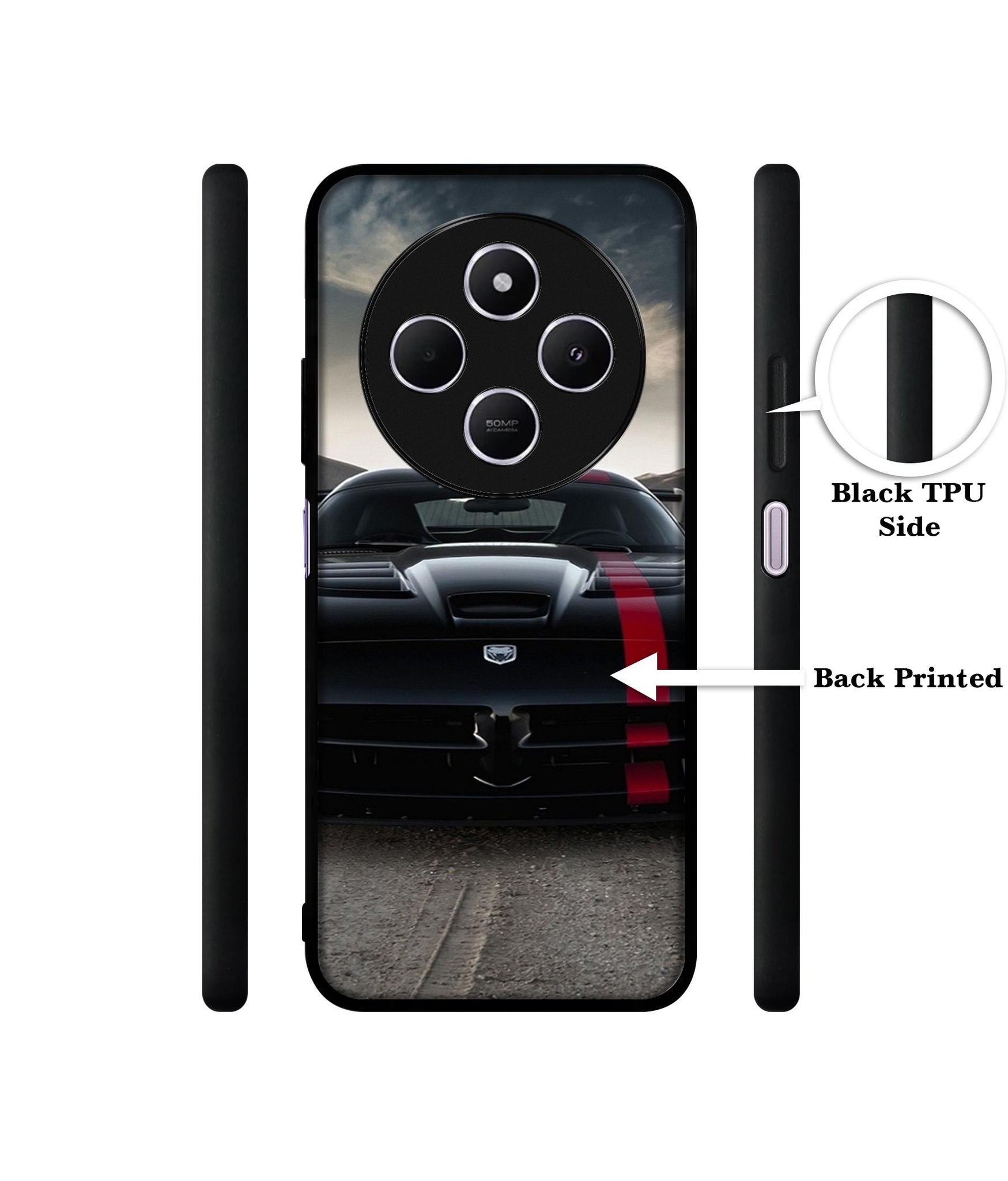 Sports Car Pattern Design Designer 2D Printed Back Case Cover for Mi Redmi A4 5G / 14C 5G / 14R 5G / Poco C75 5G