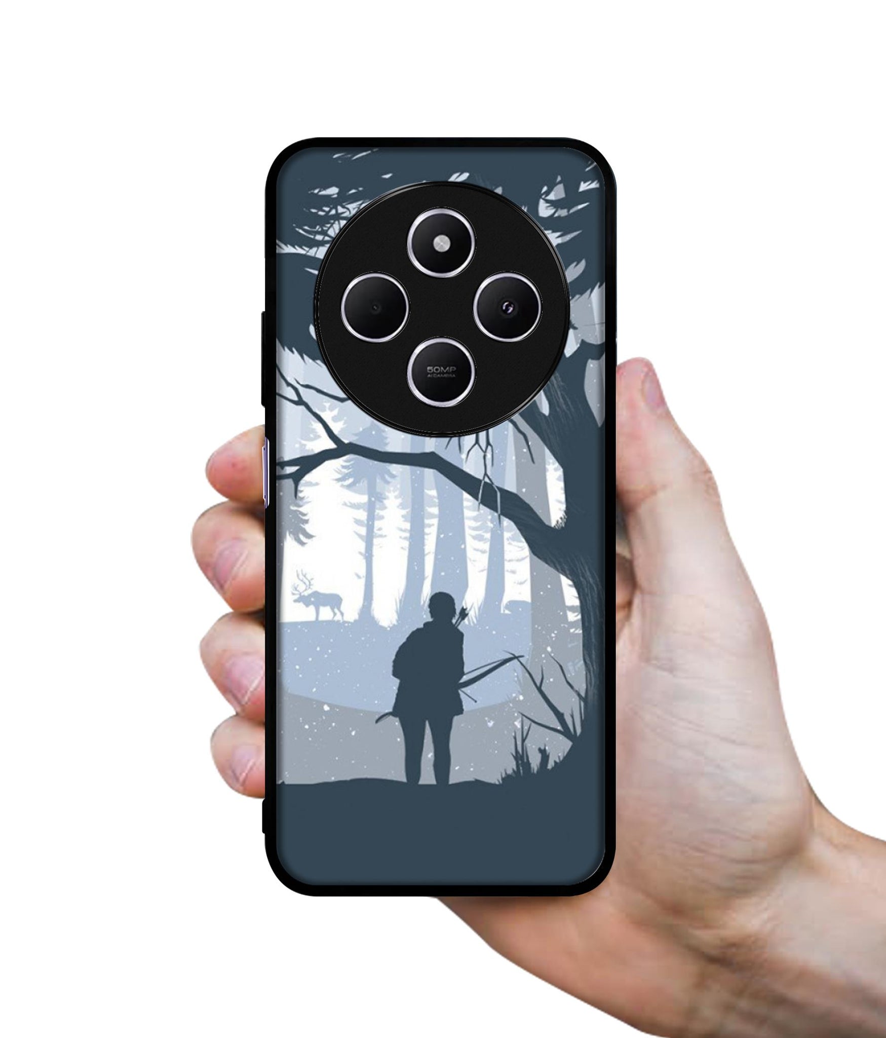 Hunter Design Designer 2D Printed Back Case Cover for Mi Redmi A4 5G / 14C 5G / 14R 5G / Poco C75 5G