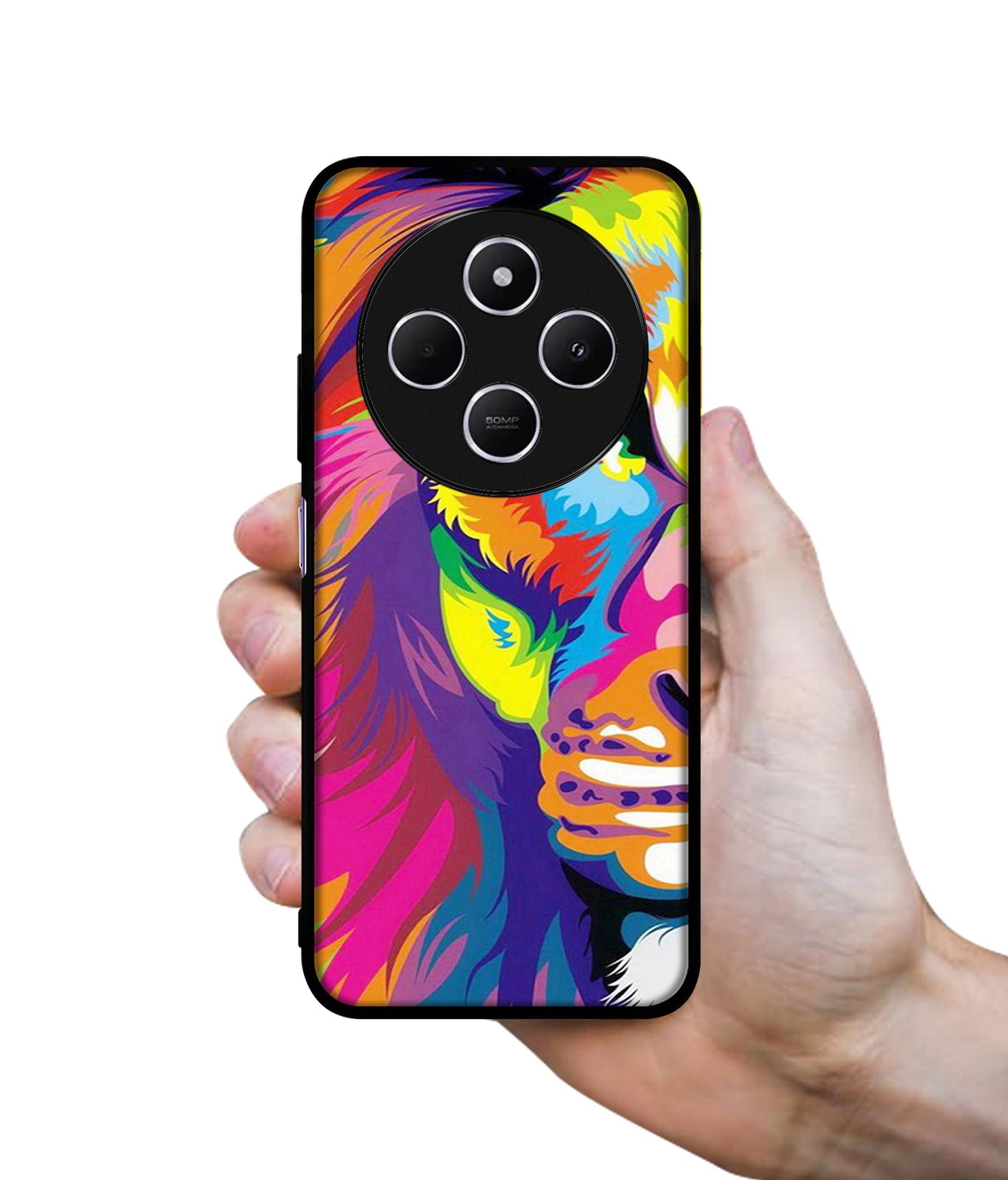 Lion Design Designer 2D Printed Back Case Cover for Mi Redmi A4 5G / 14C 5G / 14R 5G / Poco C75 5G
