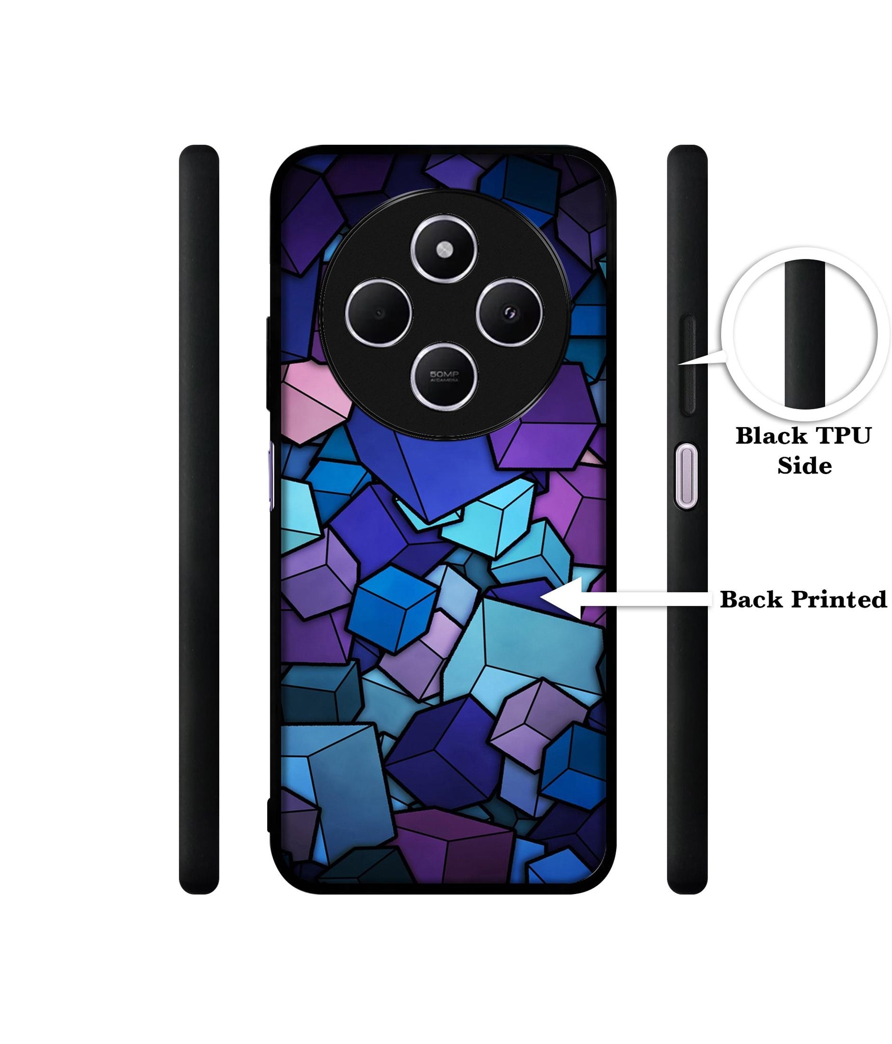 Color Box Design Designer 2D Printed Back Case Cover for Mi Redmi A4 5G / 14C 5G / 14R 5G / Poco C75 5G