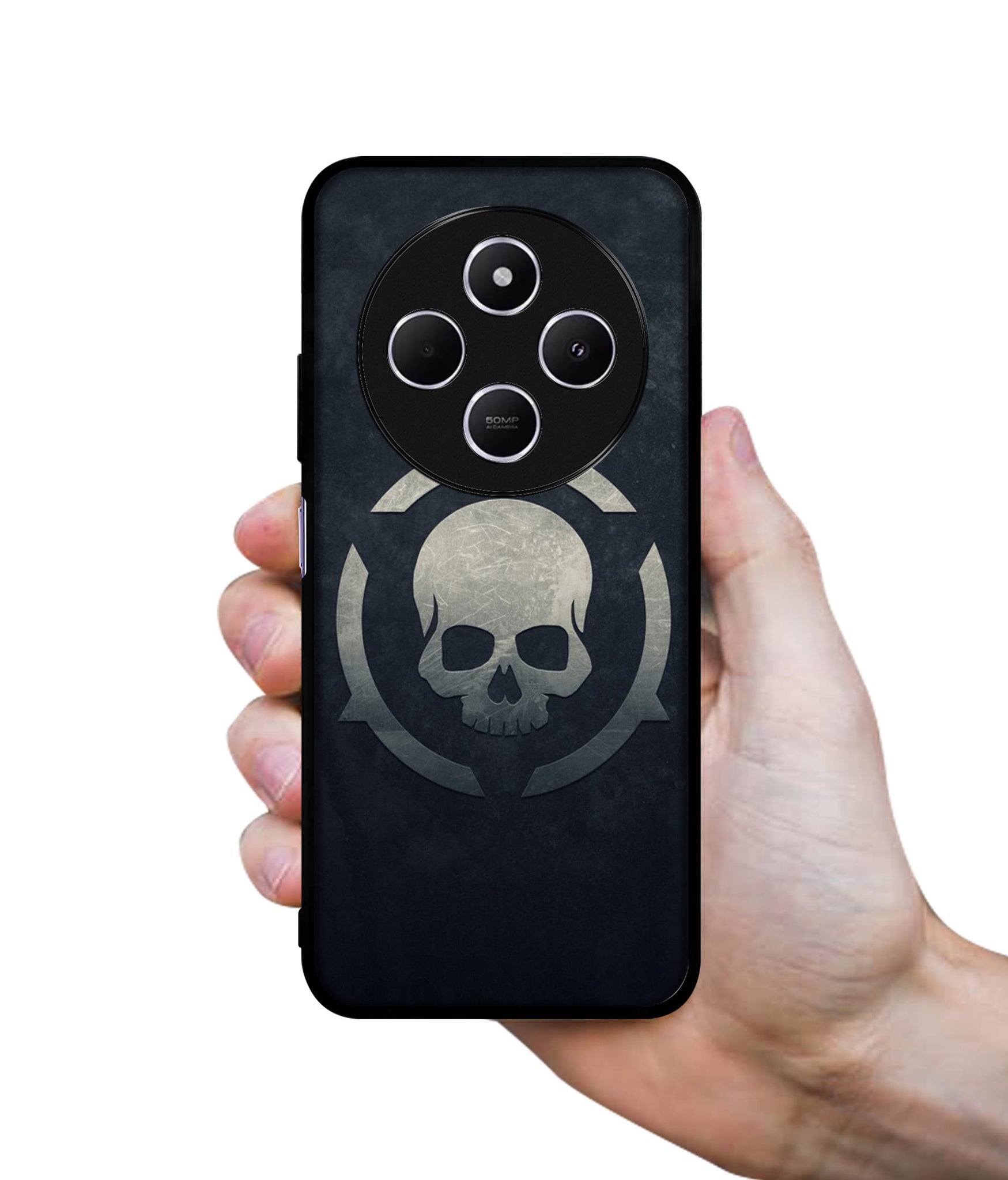 Skull Pattern Print Design Designer 2D Printed Back Case Cover for Mi Redmi A4 5G / 14C 5G / 14R 5G / Poco C75 5G