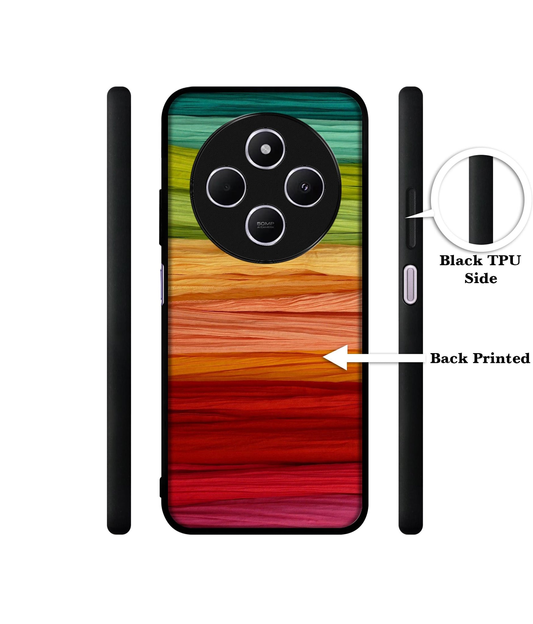 Colorful Thread Design Designer 2D Printed Back Case Cover for Mi Redmi A4 5G / 14C 5G / 14R 5G / Poco C75 5G
