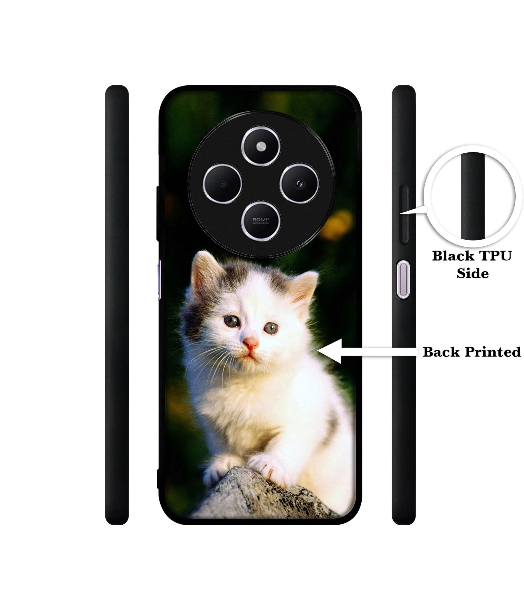 Sweet Cat Design Designer 2D Printed Back Case Cover for Mi Redmi A4 5G / 14C 5G / 14R 5G / Poco C75 5G