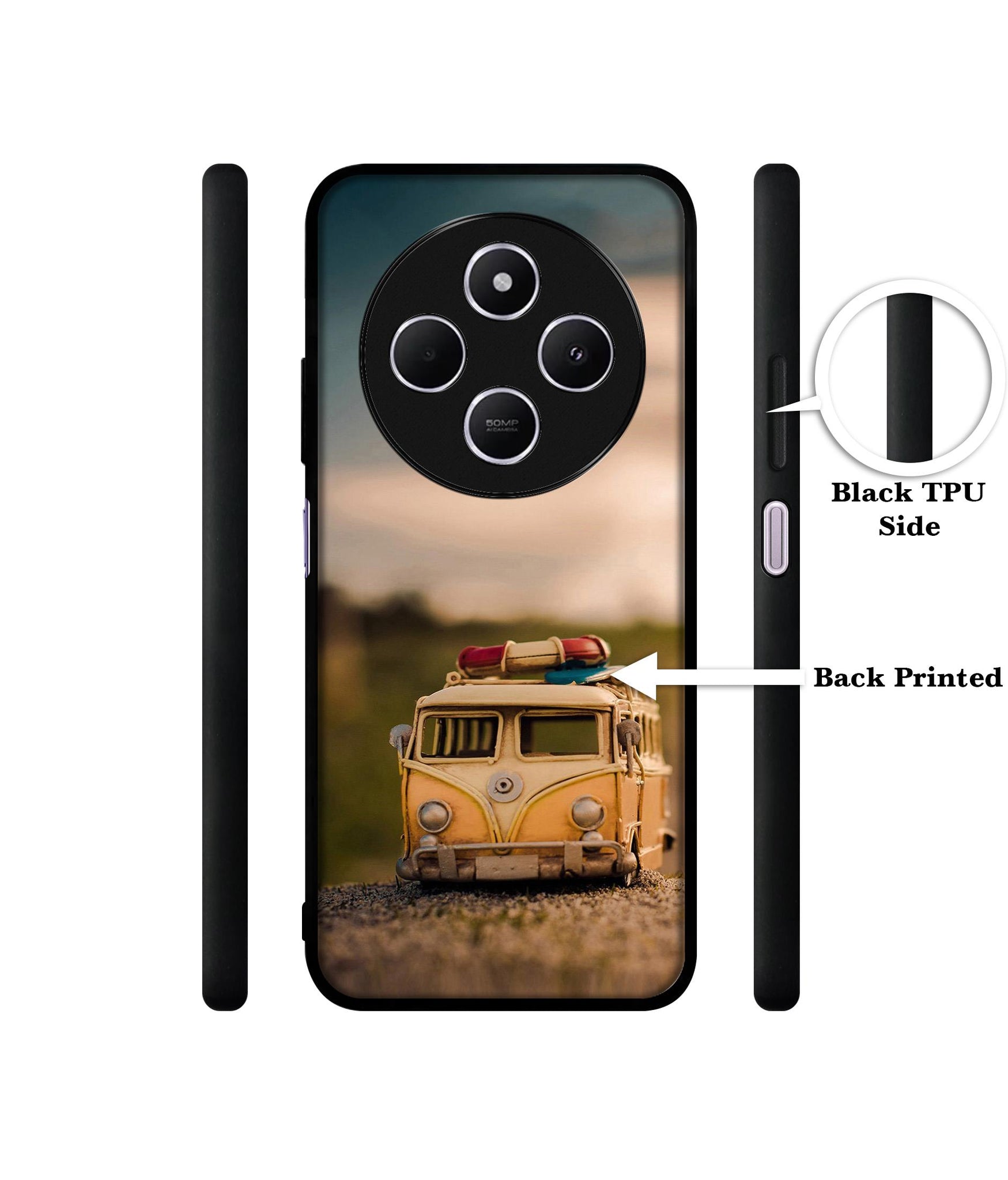 Toy Car Design Designer 2D Printed Back Case Cover for Mi Redmi A4 5G / 14C 5G / 14R 5G / Poco C75 5G