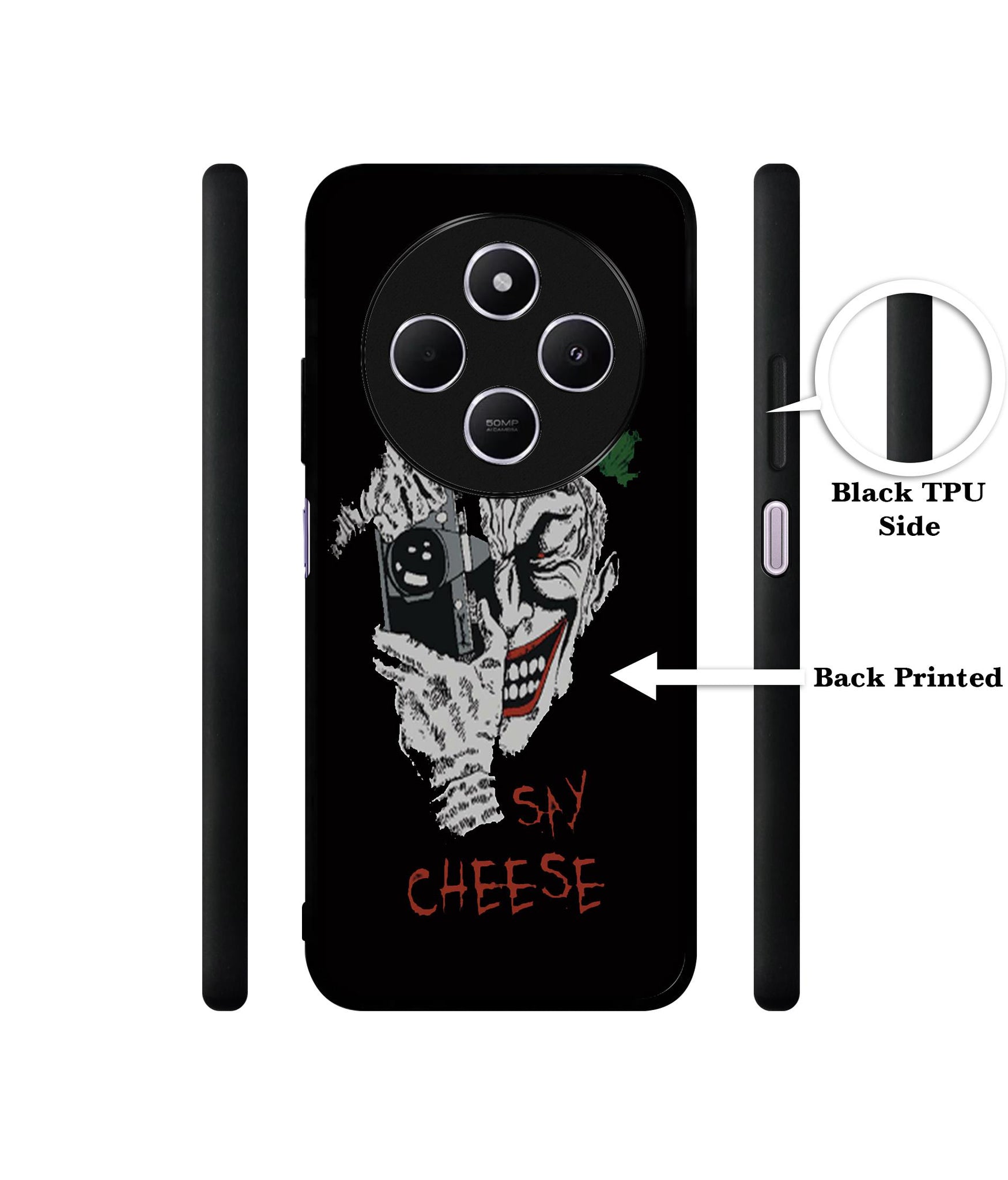Joker Say Cheese Design Designer 2D Printed Back Case Cover for Mi Redmi A4 5G / 14C 5G / 14R 5G / Poco C75 5G