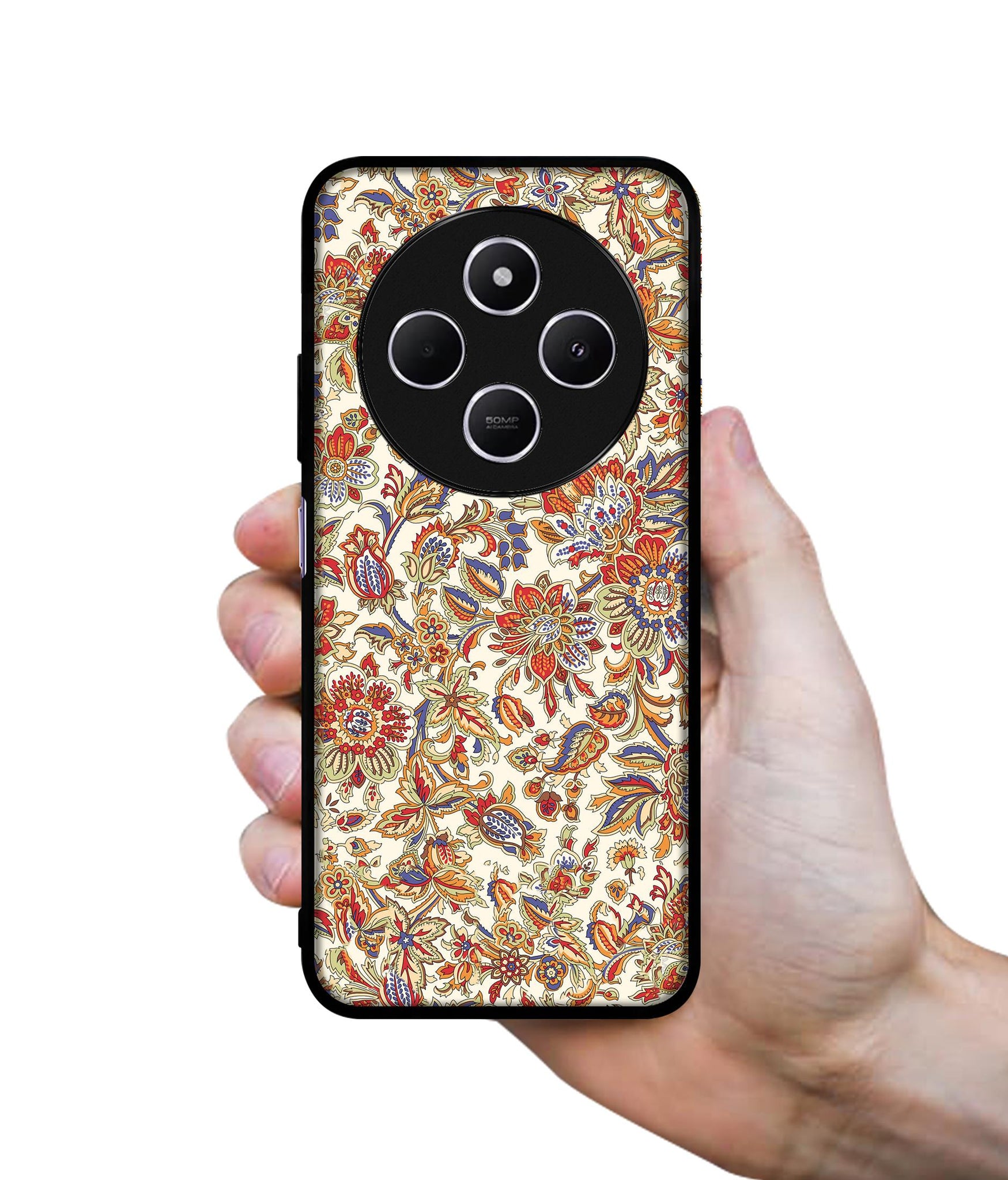 Floral Design Designer 2D Printed Back Case Cover for Mi Redmi A4 5G / 14C 5G / 14R 5G / Poco C75 5G
