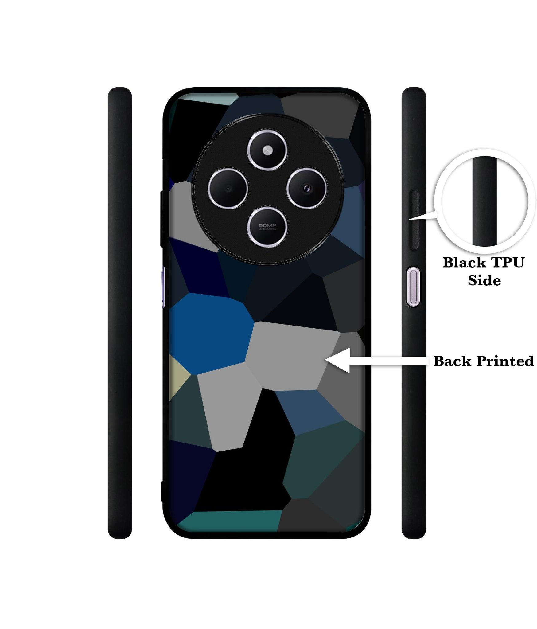 Mathematical Shape Design Designer 2D Printed Back Case Cover for Mi Redmi A4 5G / 14C 5G / 14R 5G / Poco C75 5G