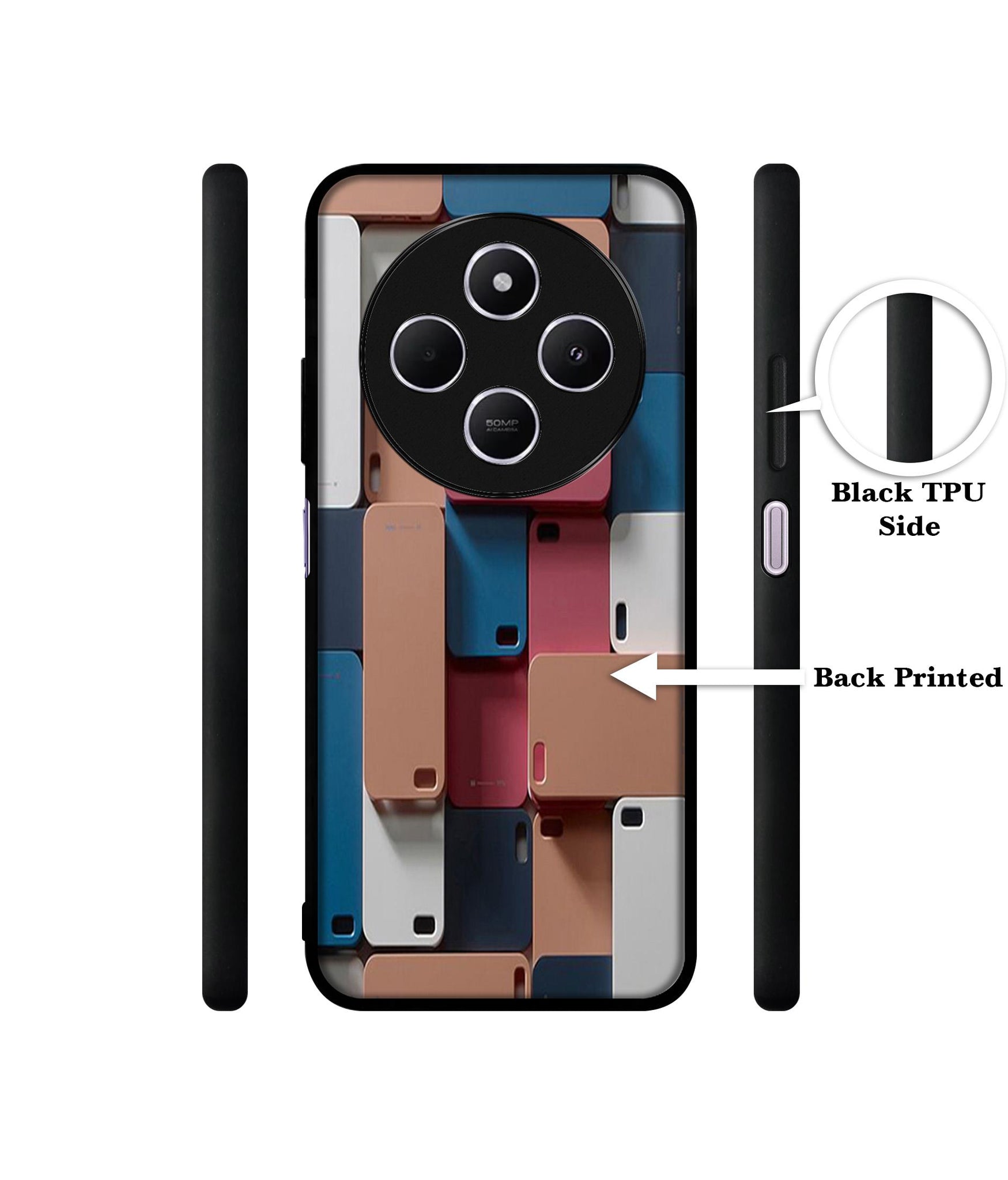 Mobile Cover Design Designer 2D Printed Back Case Cover for Mi Redmi A4 5G / 14C 5G / 14R 5G / Poco C75 5G