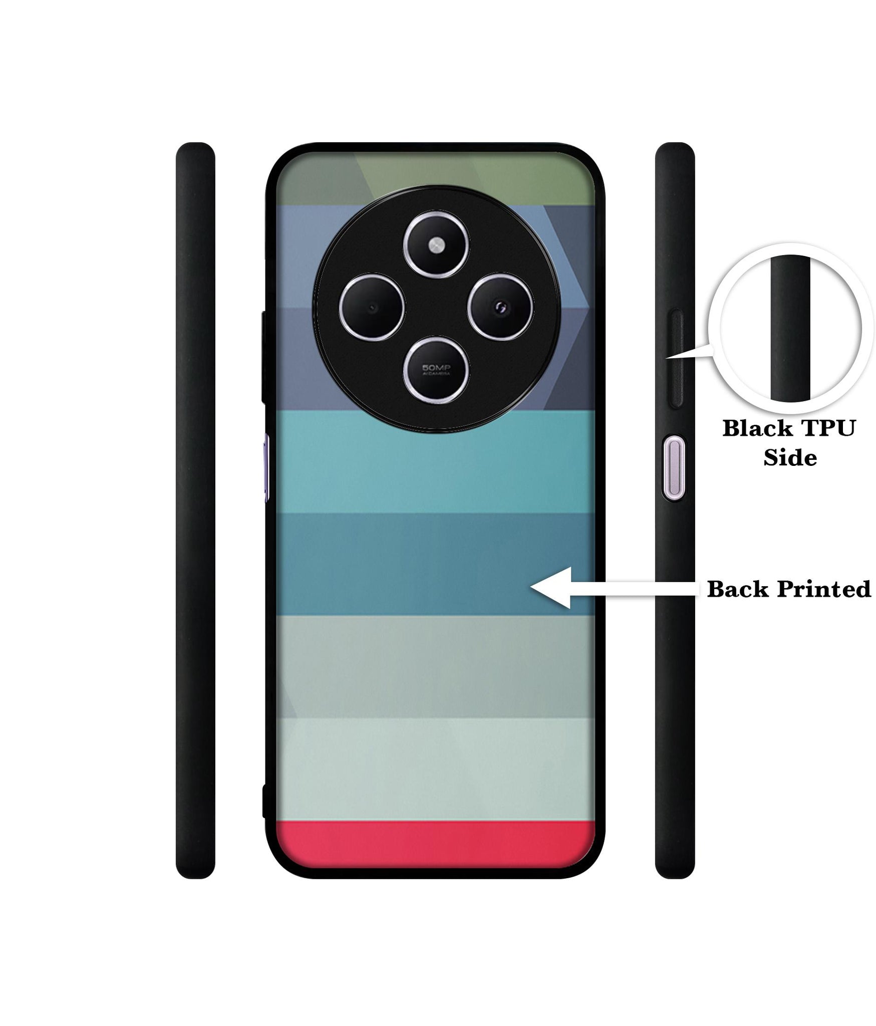 Colorful Lines Design Designer 2D Printed Back Case Cover for Mi Redmi A4 5G / 14C 5G / 14R 5G / Poco C75 5G
