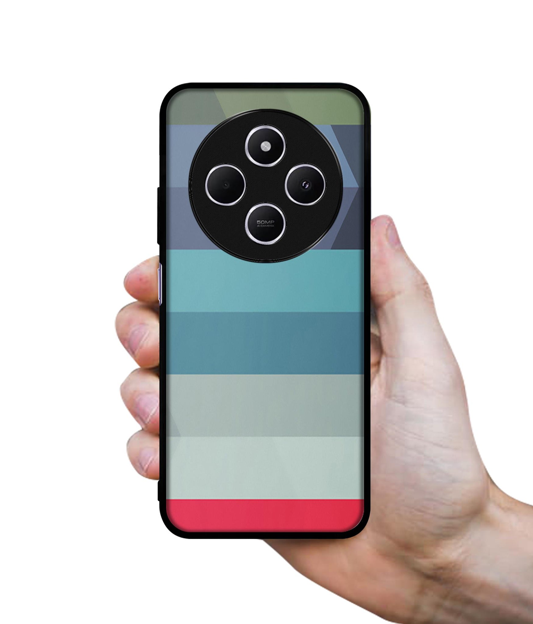 Colorful Lines Design Designer 2D Printed Back Case Cover for Mi Redmi A4 5G / 14C 5G / 14R 5G / Poco C75 5G