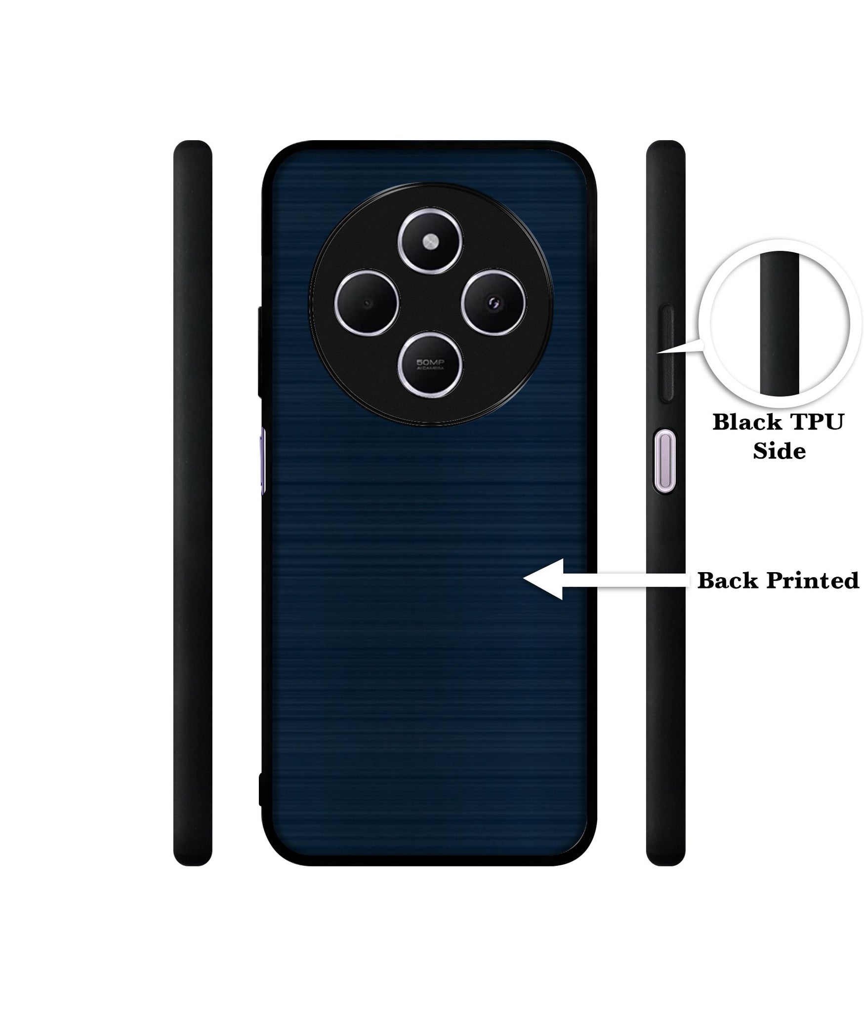 Blue Line Design Designer 2D Printed Back Case Cover for Mi Redmi A4 5G / 14C 5G / 14R 5G / Poco C75 5G