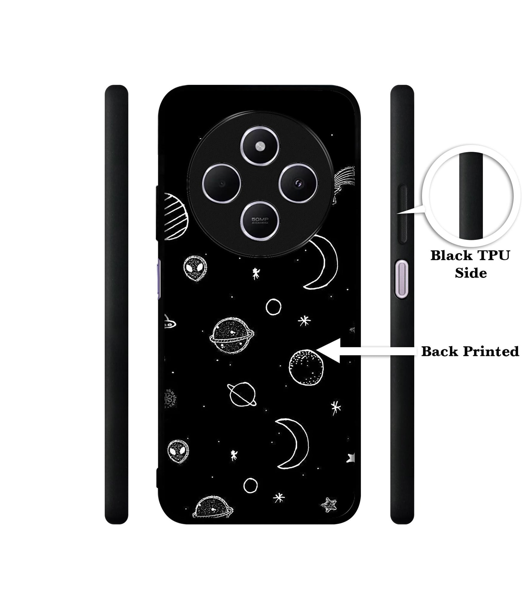 Space Stars Universe Design Designer 2D Printed Back Case Cover for Mi Redmi A4 5G / 14C 5G / 14R 5G / Poco C75 5G