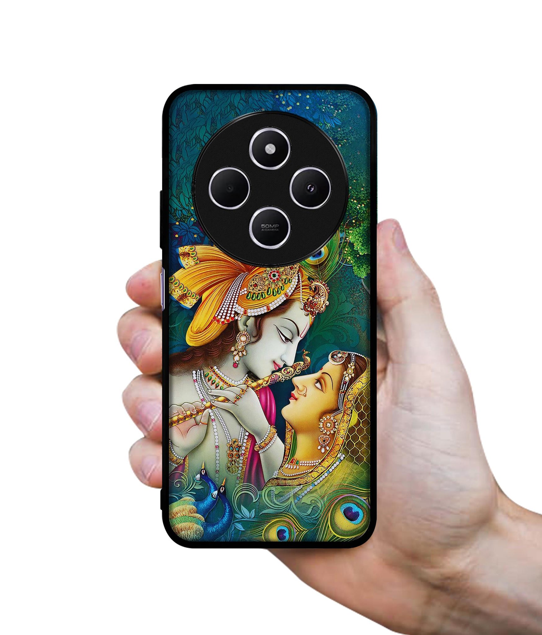 Radha Kishan Love Design Designer 2D Printed Back Case Cover for Mi Redmi A4 5G / 14C 5G / 14R 5G / Poco C75 5G