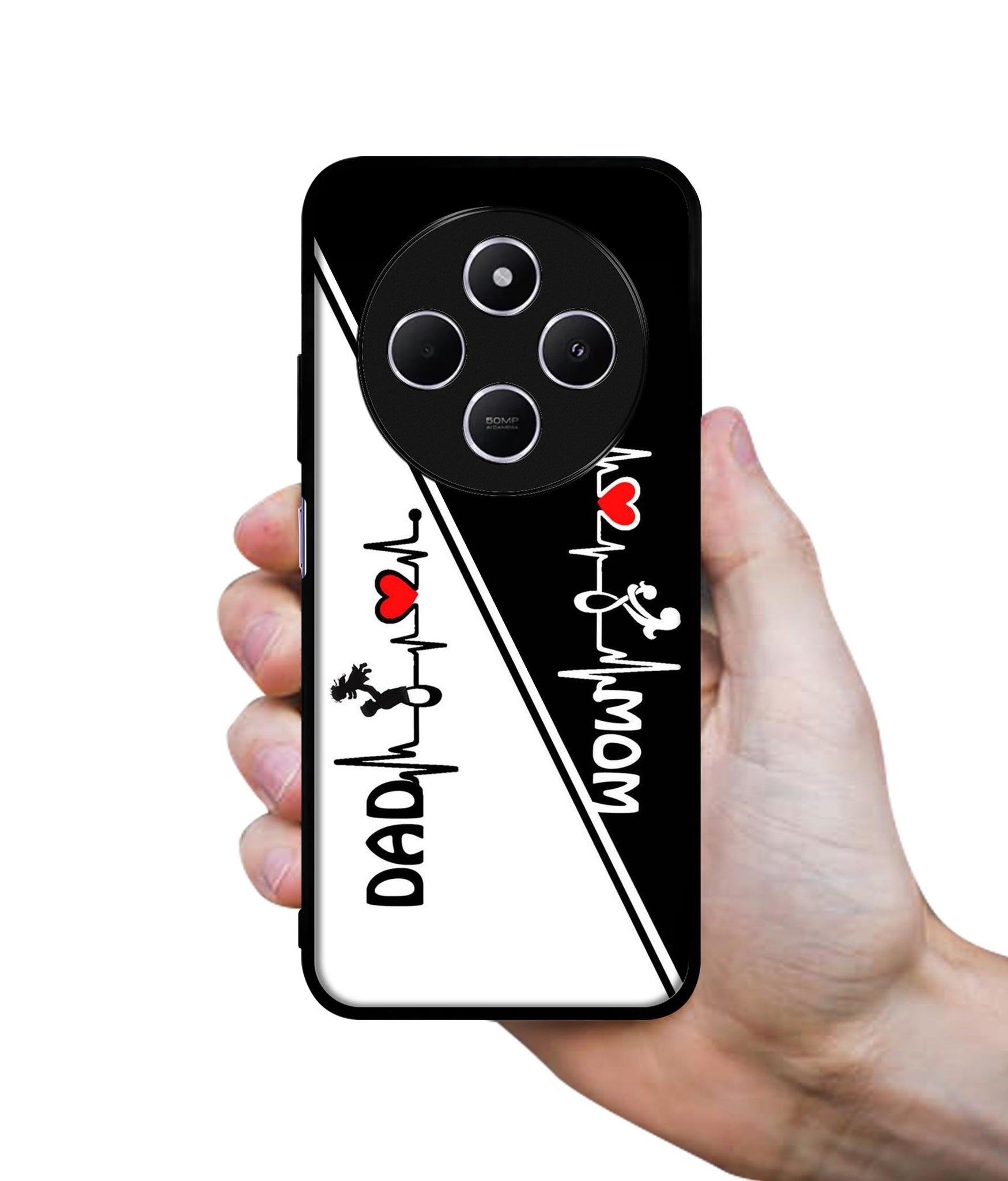 Mom and Dad Lover Design Designer 2D Printed Back Case Cover for Mi Redmi A4 5G / 14C 5G / 14R 5G / Poco C75 5G