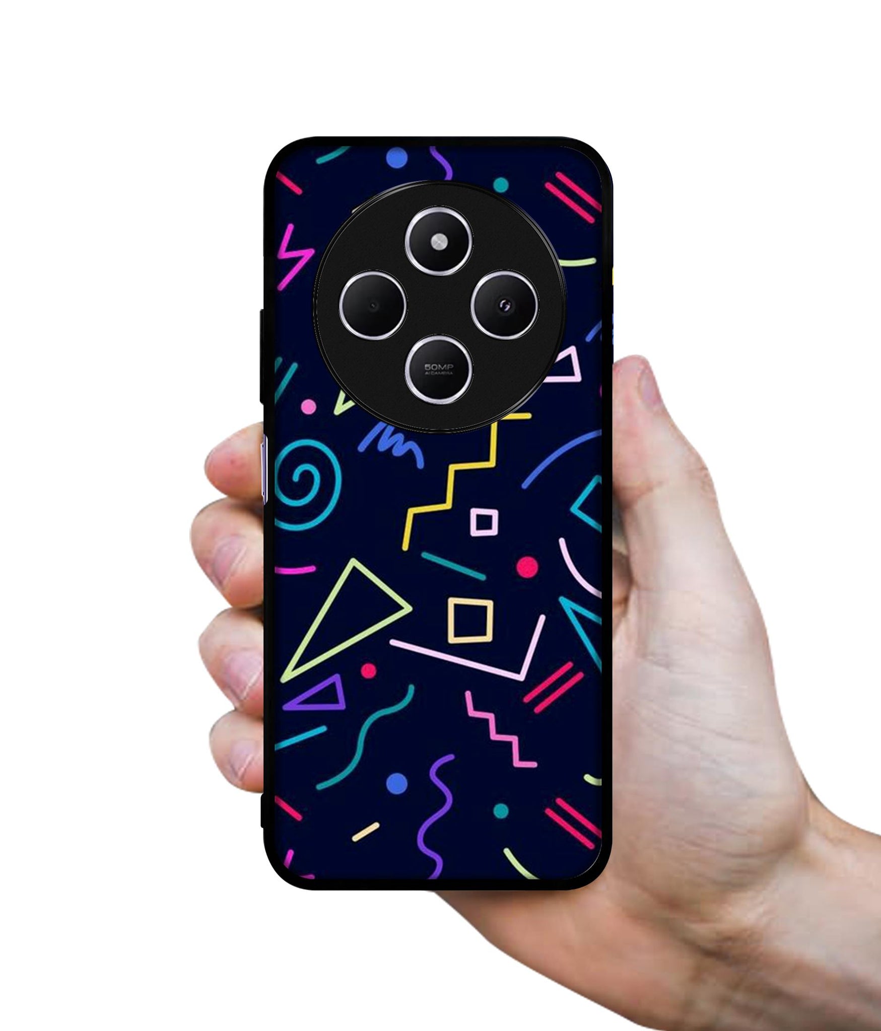 Retro Abstract Design Designer 2D Printed Back Case Cover for Mi Redmi A4 5G / 14C 5G / 14R 5G / Poco C75 5G
