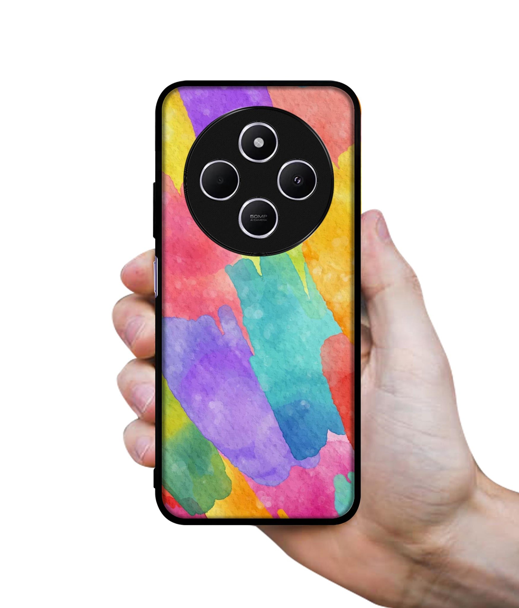 Water Paint Colorful Abstract Design Designer 2D Printed Back Case Cover for Mi Redmi A4 5G / 14C 5G / 14R 5G / Poco C75 5G