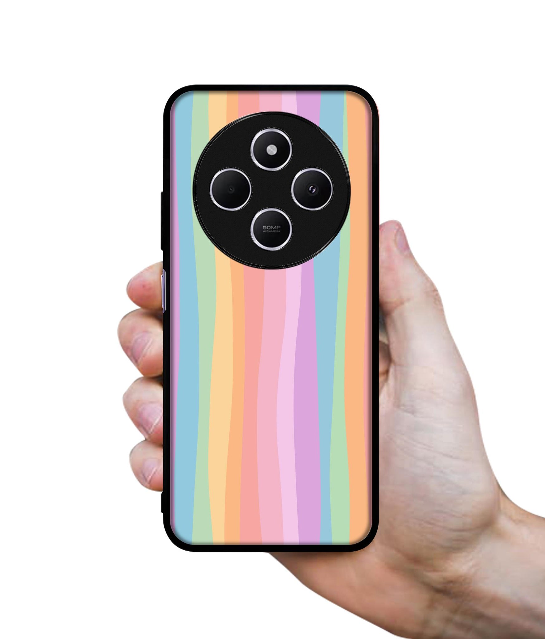 Cool Rainbow Design Designer 2D Printed Back Case Cover for Mi Redmi A4 5G / 14C 5G / 14R 5G / Poco C75 5G