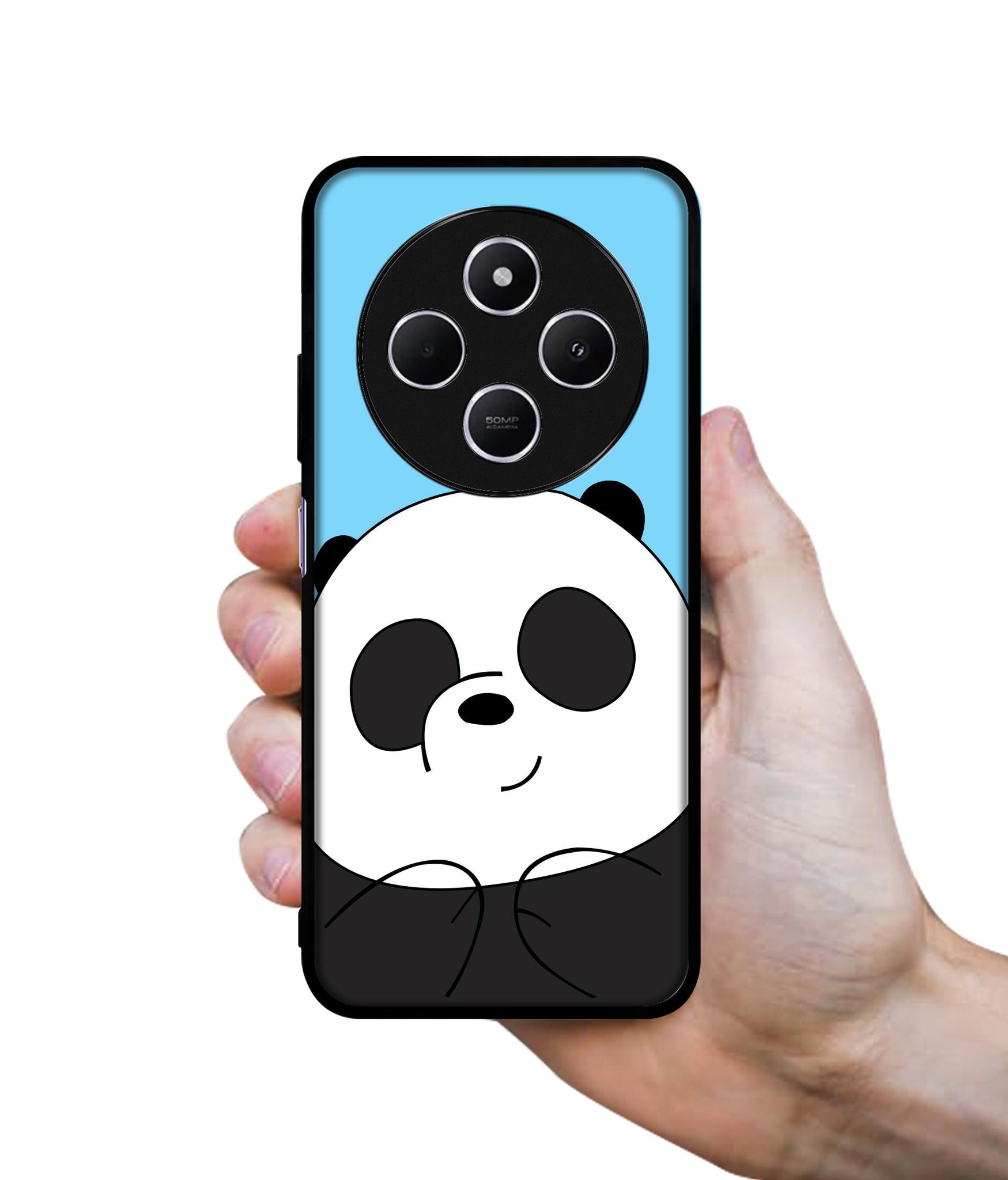 Cute Panda Design Designer 2D Printed Back Case Cover for Mi Redmi A4 5G / 14C 5G / 14R 5G / Poco C75 5G