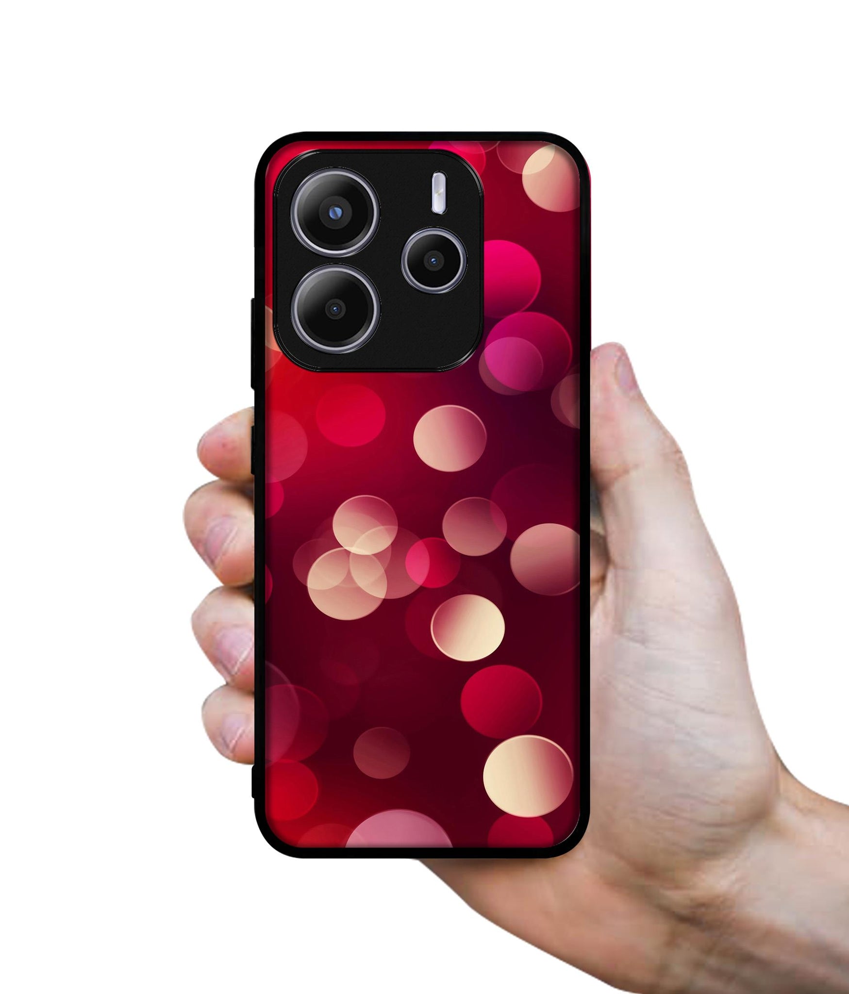 3D Circles Design Designer 2D Printed Back Case Cover for Mi Redmi Note 14 5G