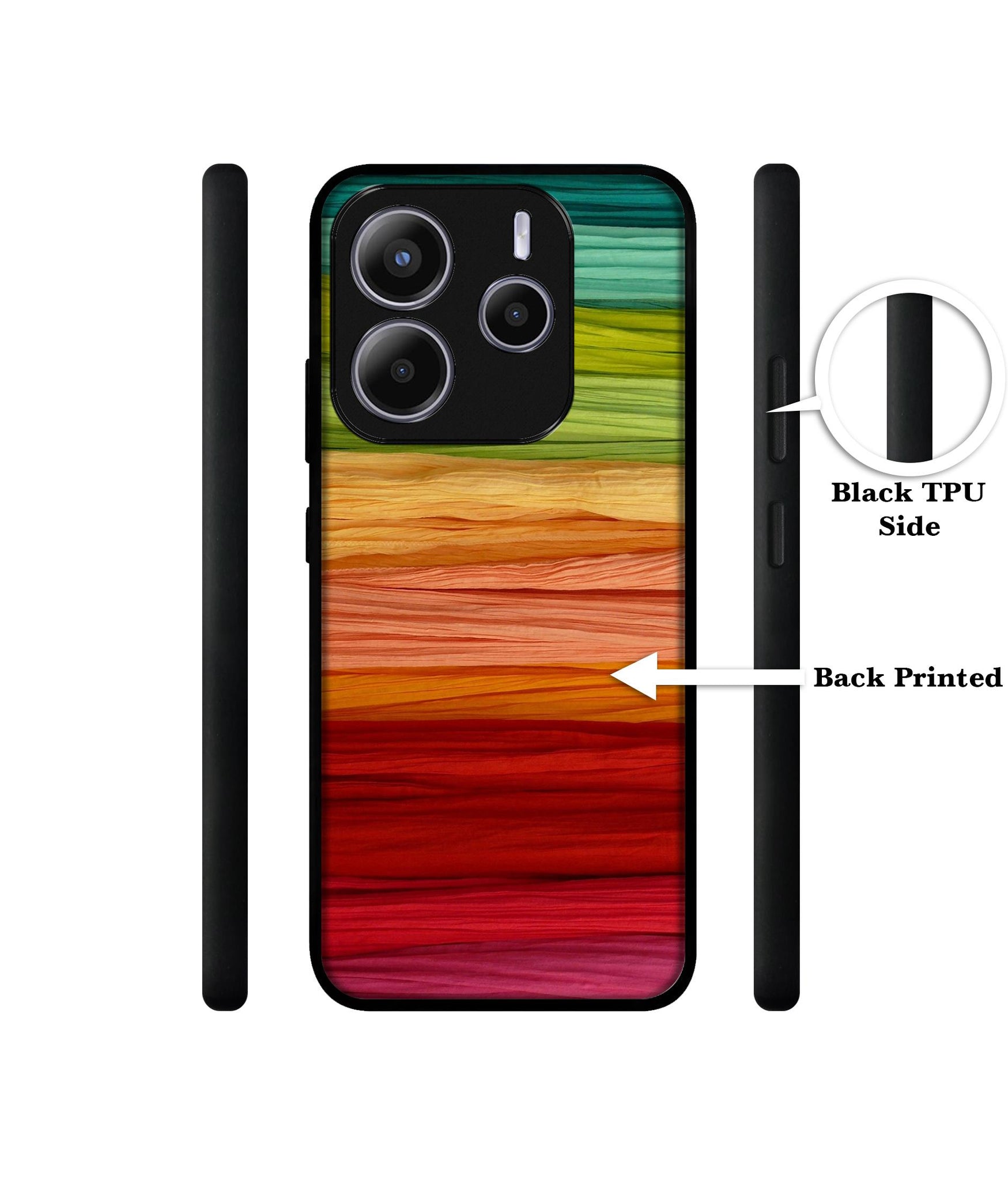Colorful Thread Design Designer 2D Printed Back Case Cover for Mi Redmi Note 14 5G