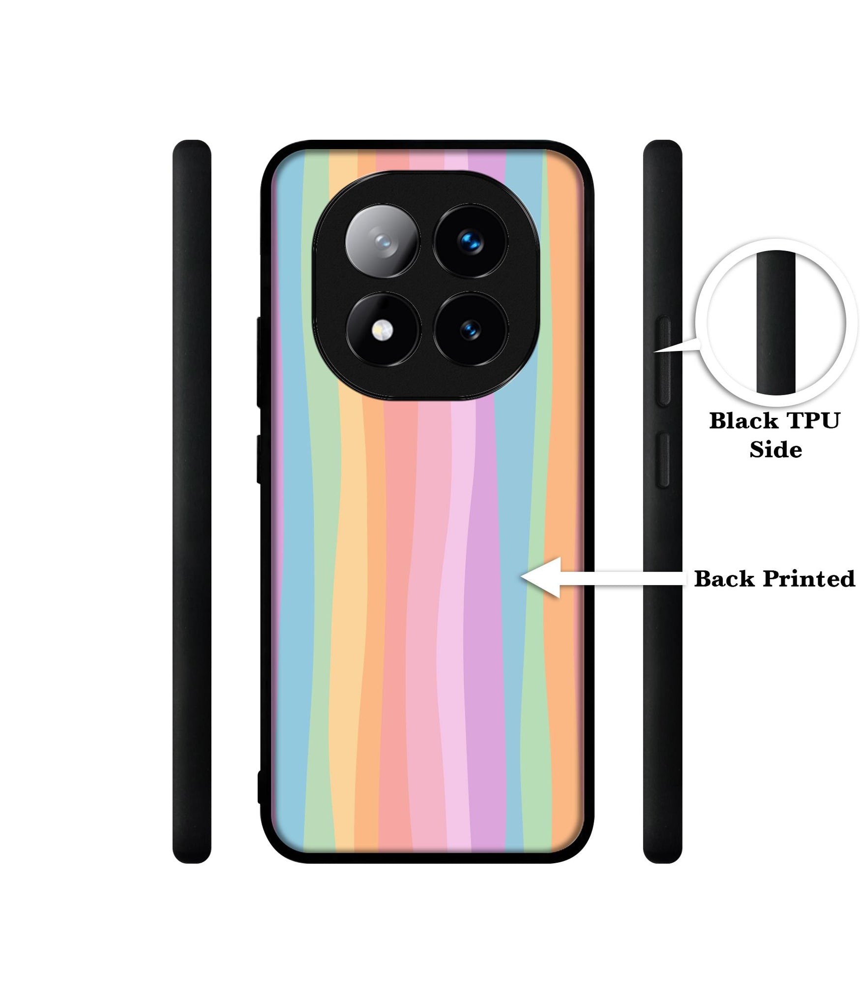 Cool Rainbow Design Designer 2D Printed Back Case Cover for Mi Redmi Note 14 Pro 5G