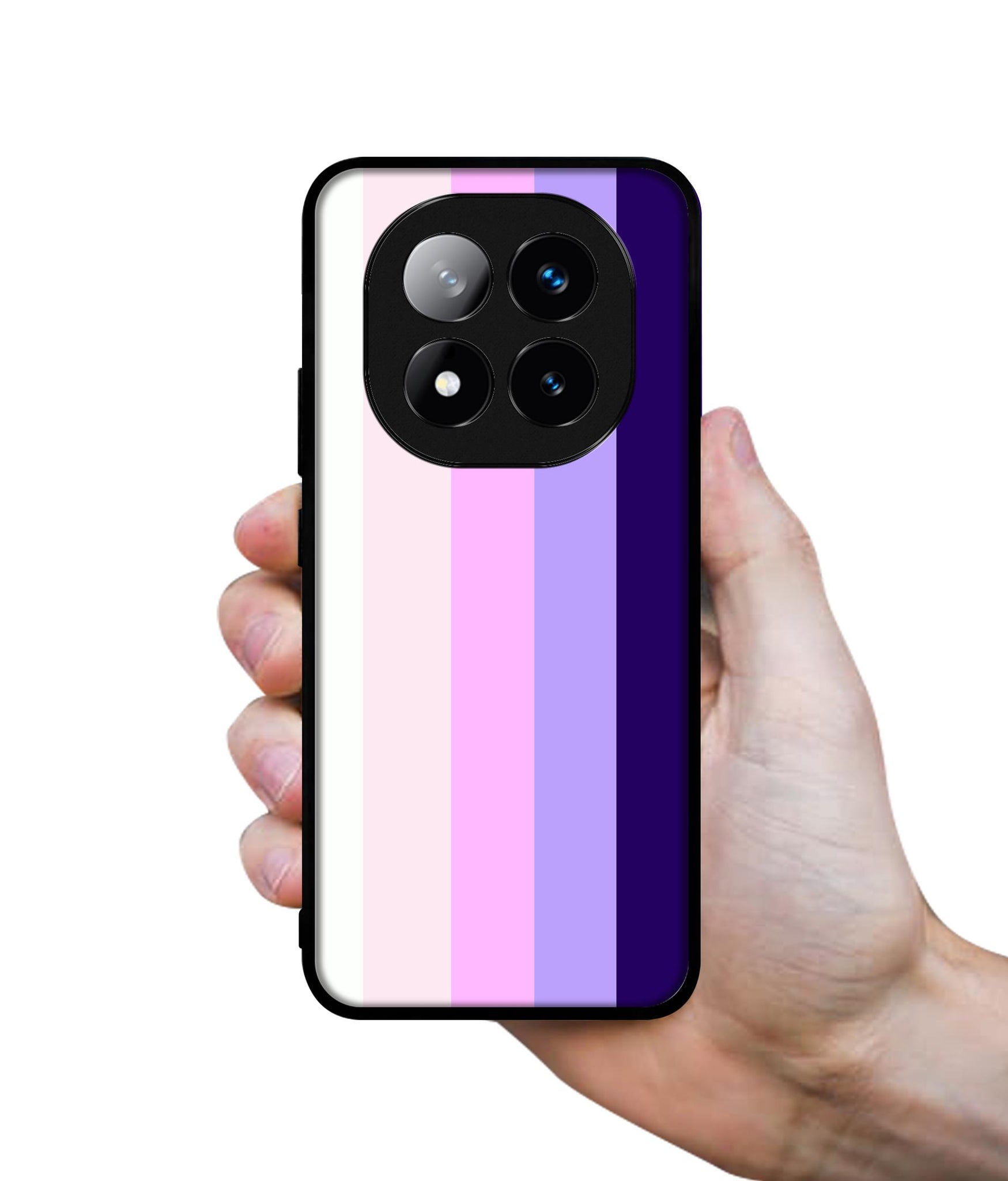 Pink and Purple Lines Design Designer 2D Printed Back Case Cover for Mi Redmi Note 14 Pro 5G