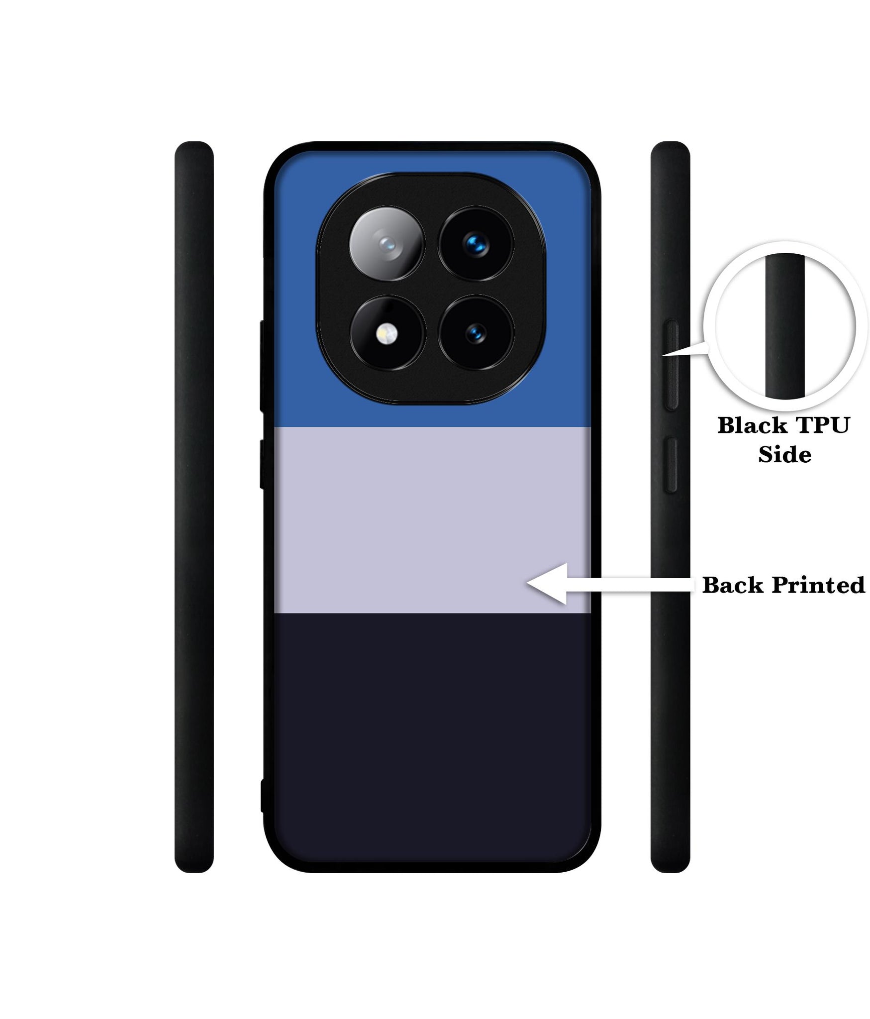 Three Color Stripes Design Designer 2D Printed Back Case Cover for Mi Redmi Note 14 Pro 5G