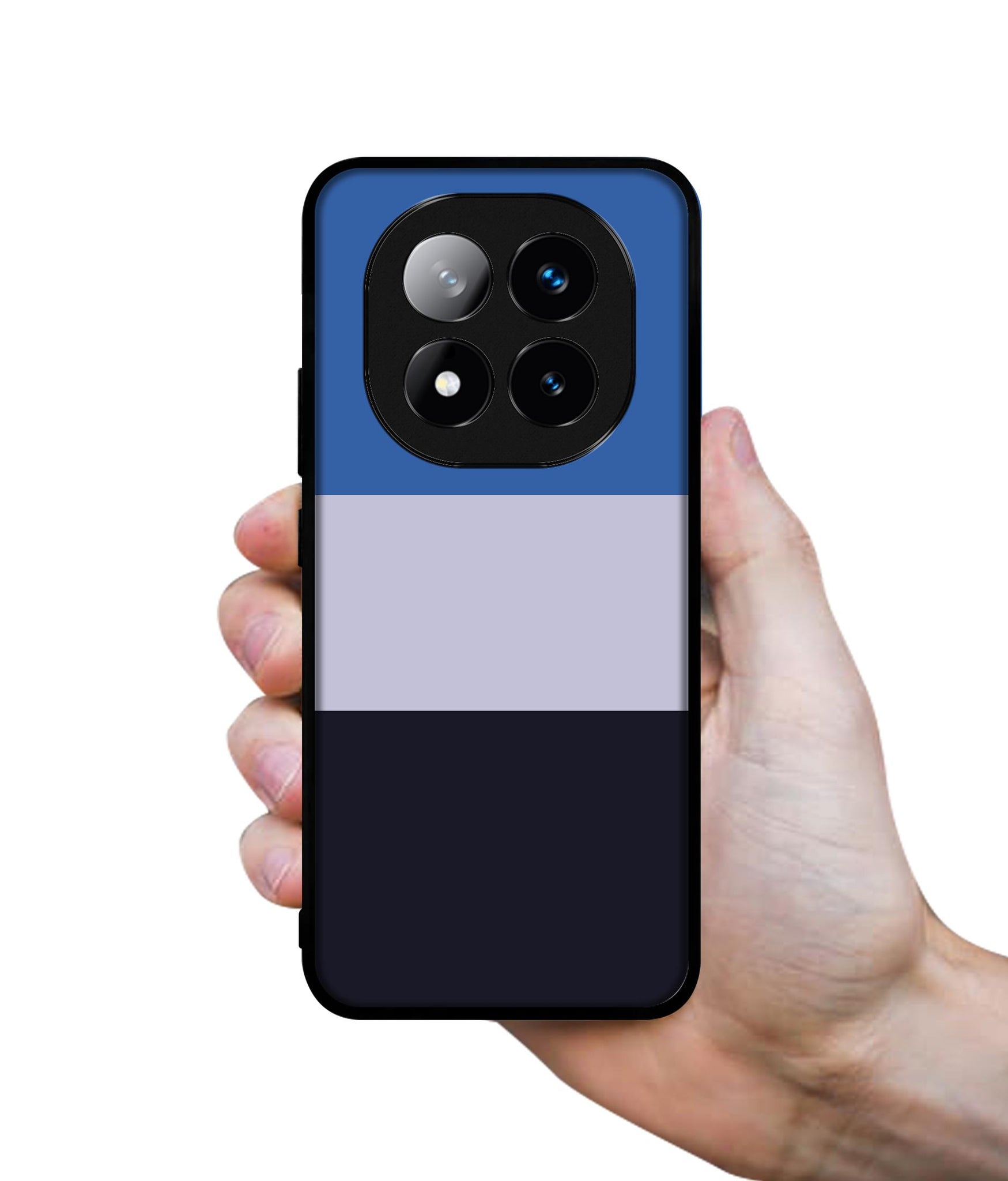 Three Color Stripes Design Designer 2D Printed Back Case Cover for Mi Redmi Note 14 Pro 5G