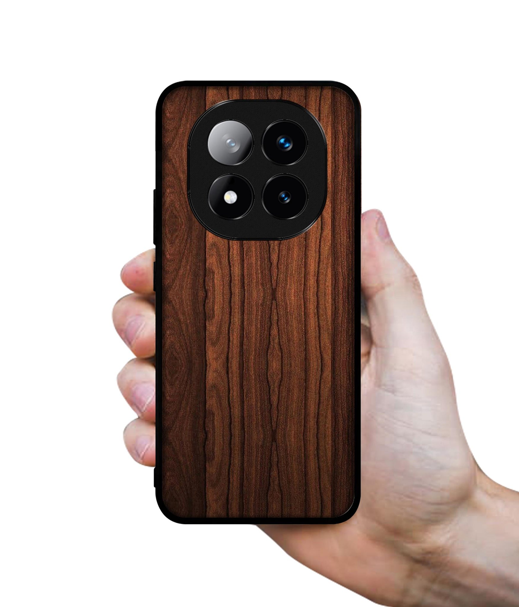 Brown Wooden Texture Design Designer 2D Printed Back Case Cover for Mi Redmi Note 14 Pro Plus 5G