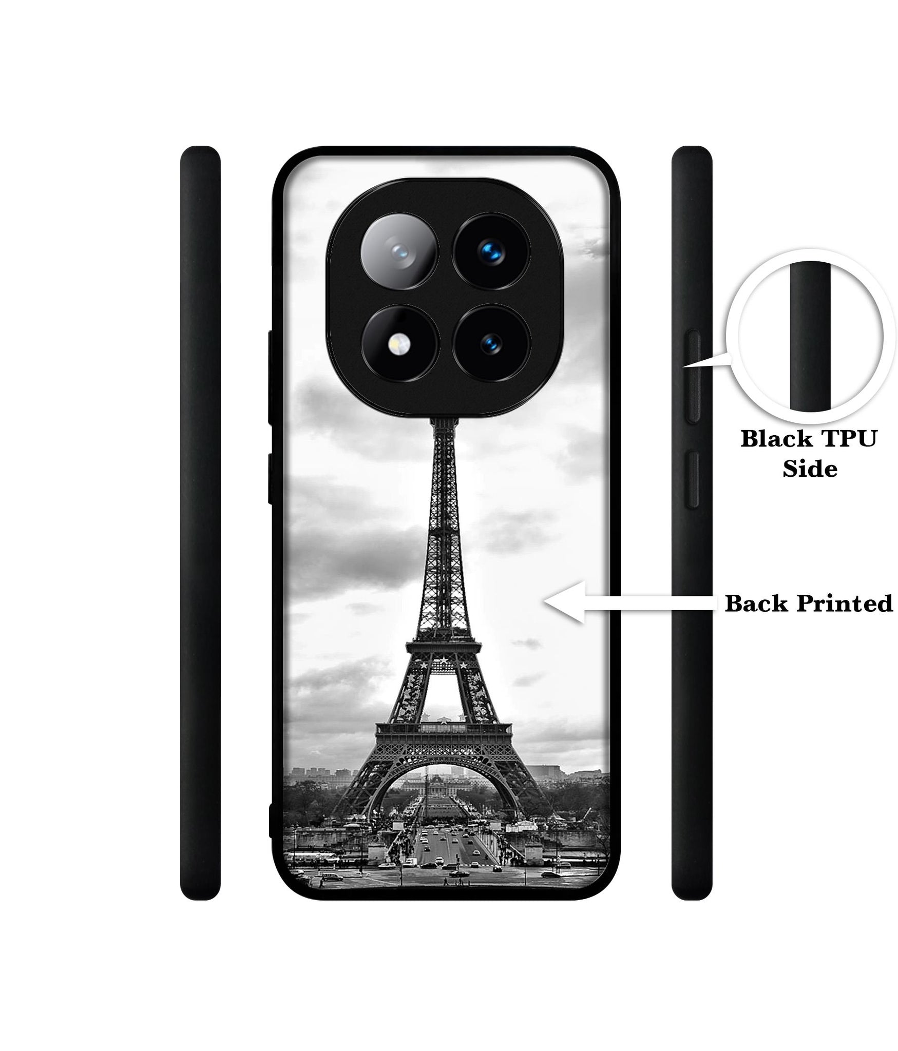 Eiffel Tower Design Designer 2D Printed Back Case Cover for Mi Redmi Note 14 Pro Plus 5G