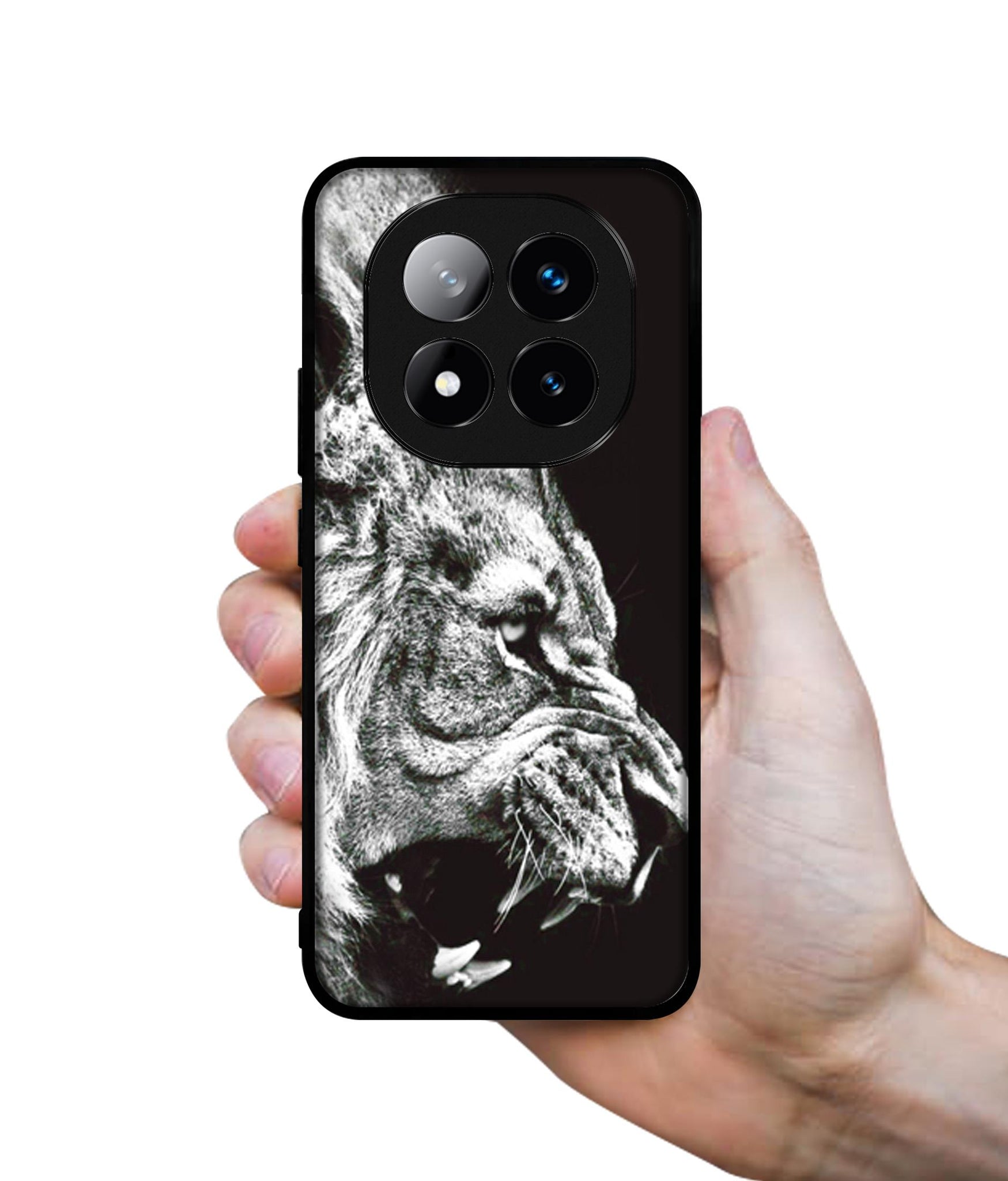 Angry Lion Design Designer 2D Printed Back Case Cover for Mi Redmi Note 14 Pro Plus 5G