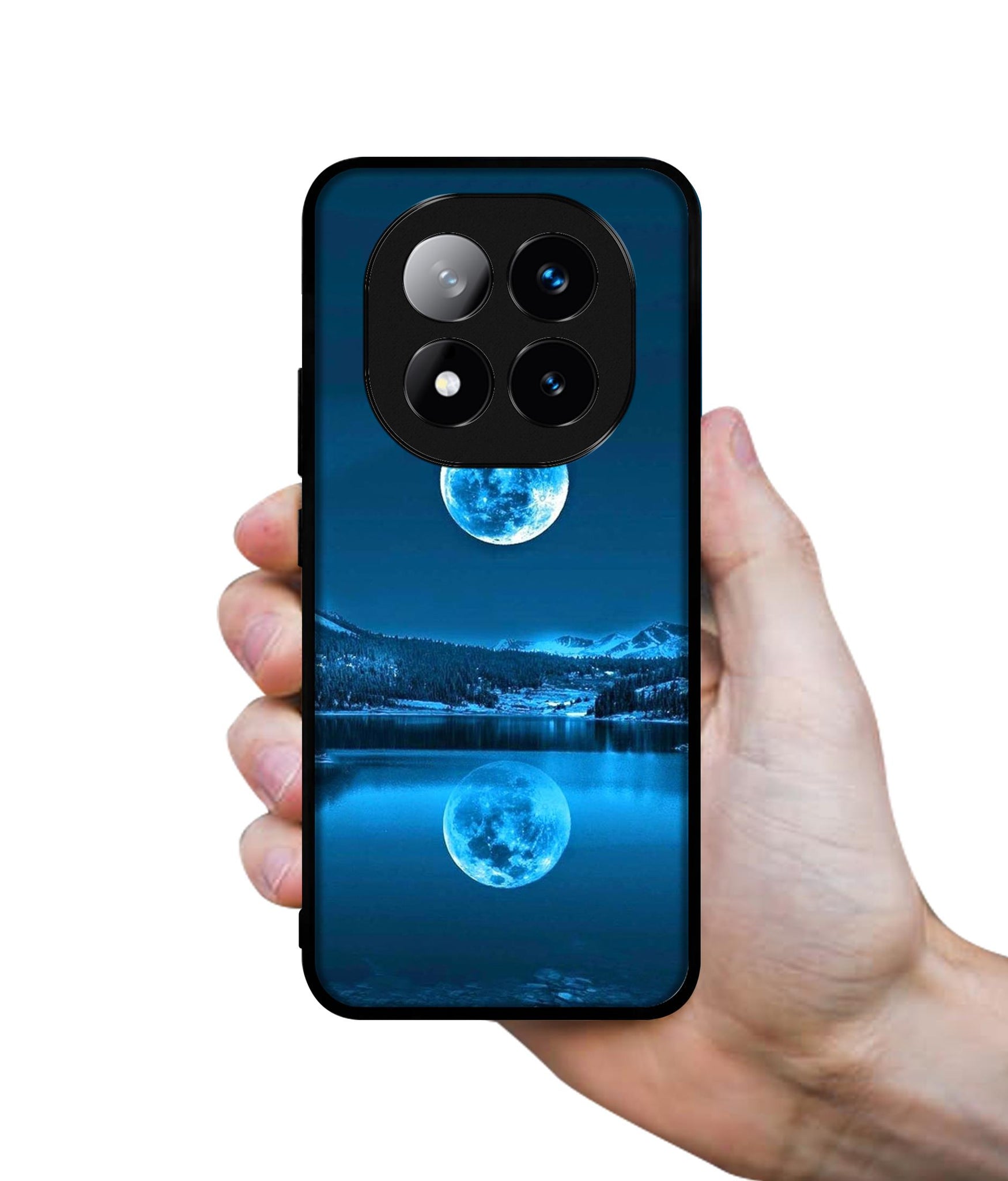 Awesome Moon Design Designer 2D Printed Back Case Cover for Mi Redmi Note 14 Pro Plus 5G