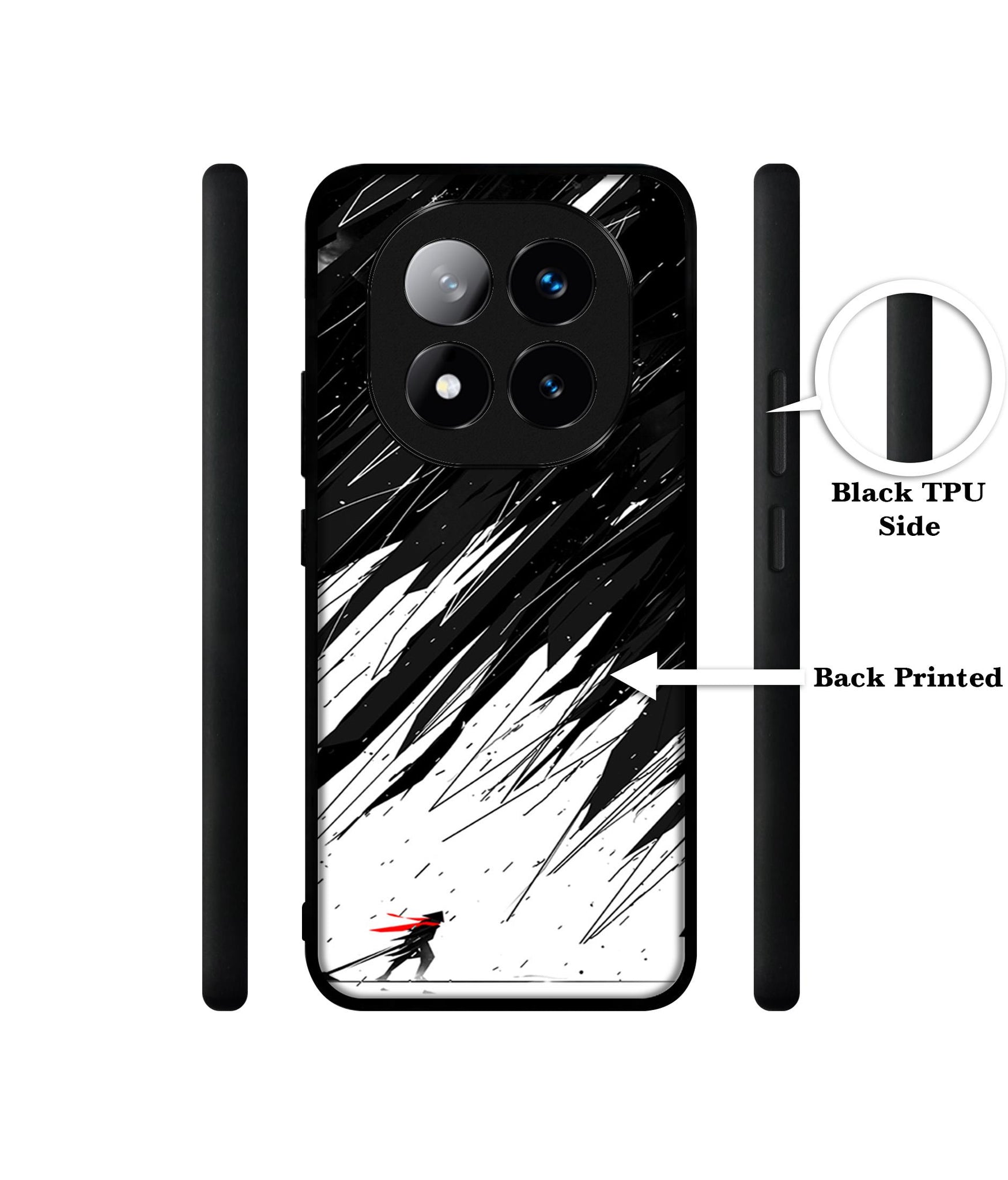 Geometric Strom Design Designer 2D Printed Back Case Cover for Mi Redmi Note 14 Pro Plus 5G