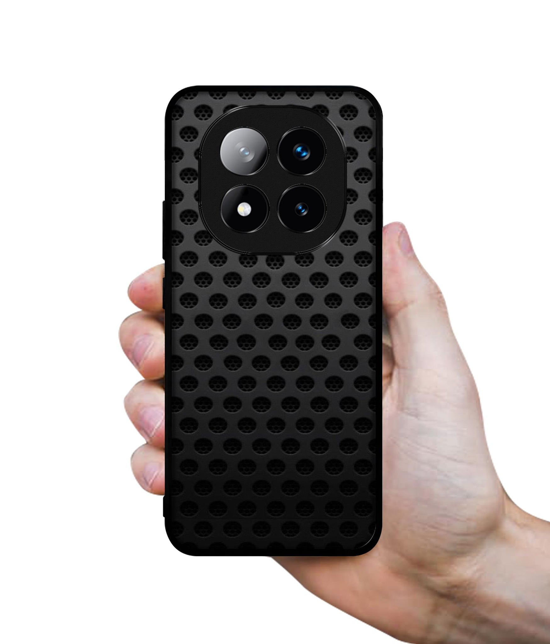 Black Circle Design Designer 2D Printed Back Case Cover for Mi Redmi Note 14 Pro Plus 5G