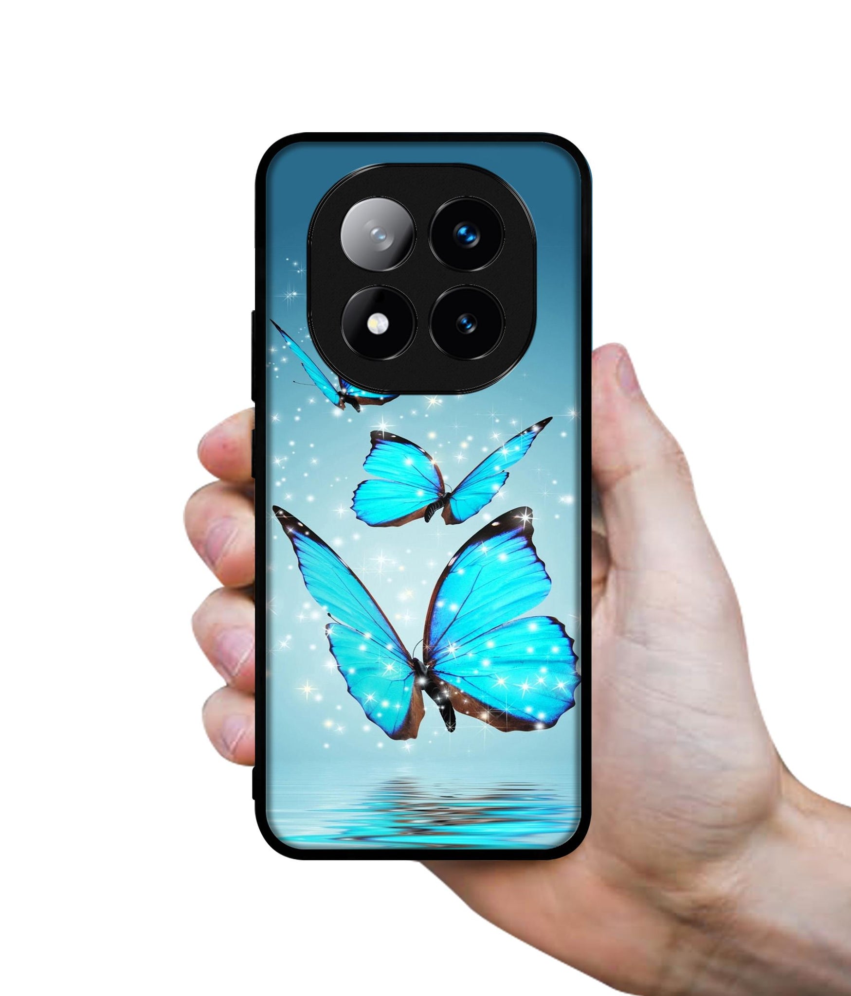 Flying Butterflies Design Designer 2D Printed Back Case Cover for Mi Redmi Note 14 Pro Plus 5G