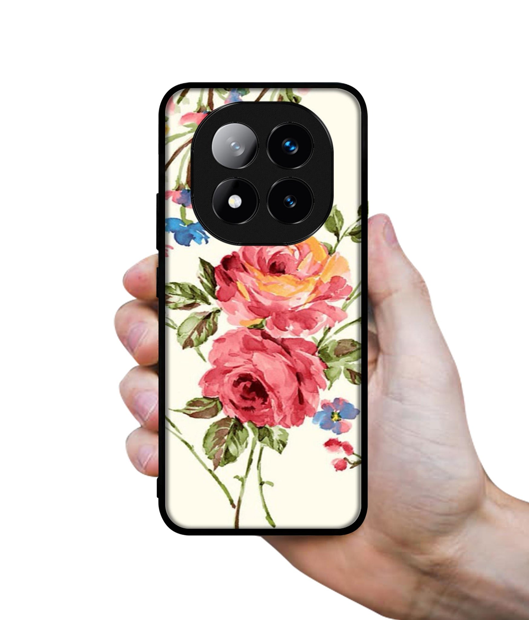 Vintage Painting Flower Design Designer 2D Printed Back Case Cover for Mi Redmi Note 14 Pro Plus 5G
