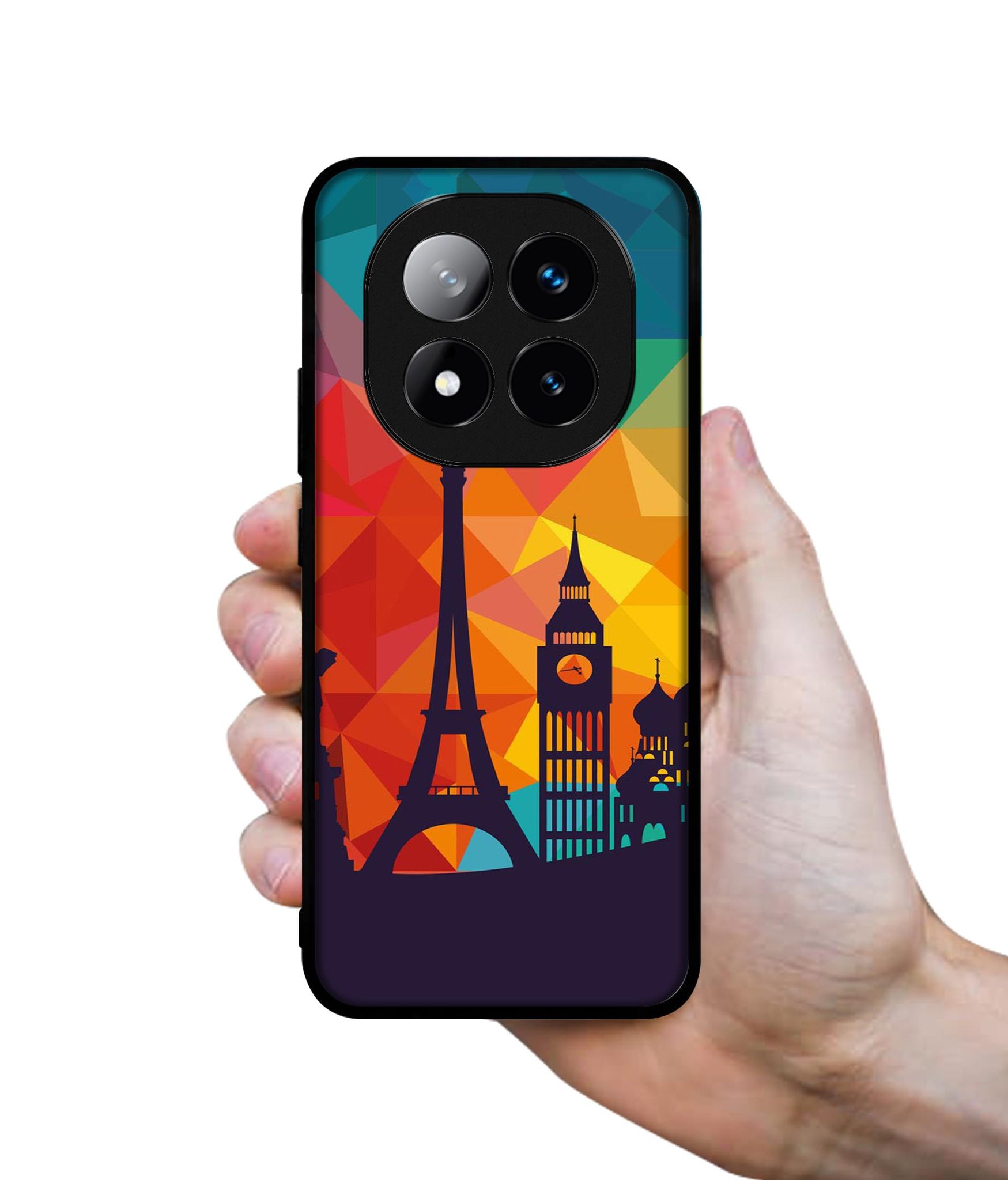 Colored Paris Design Designer 2D Printed Back Case Cover for Mi Redmi Note 14 Pro Plus 5G
