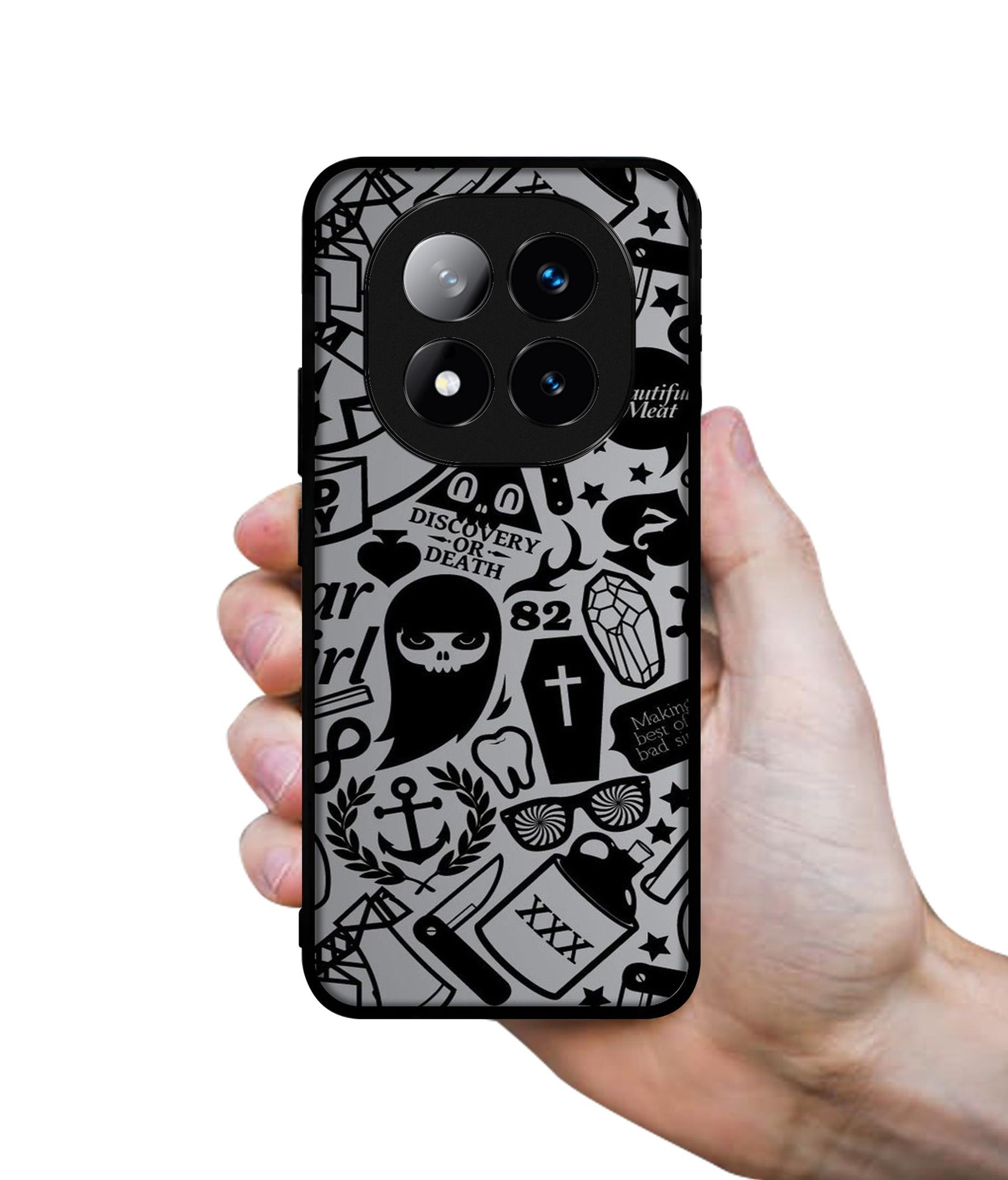 Discover Or Death Design Designer 2D Printed Back Case Cover for Mi Redmi Note 14 Pro Plus 5G
